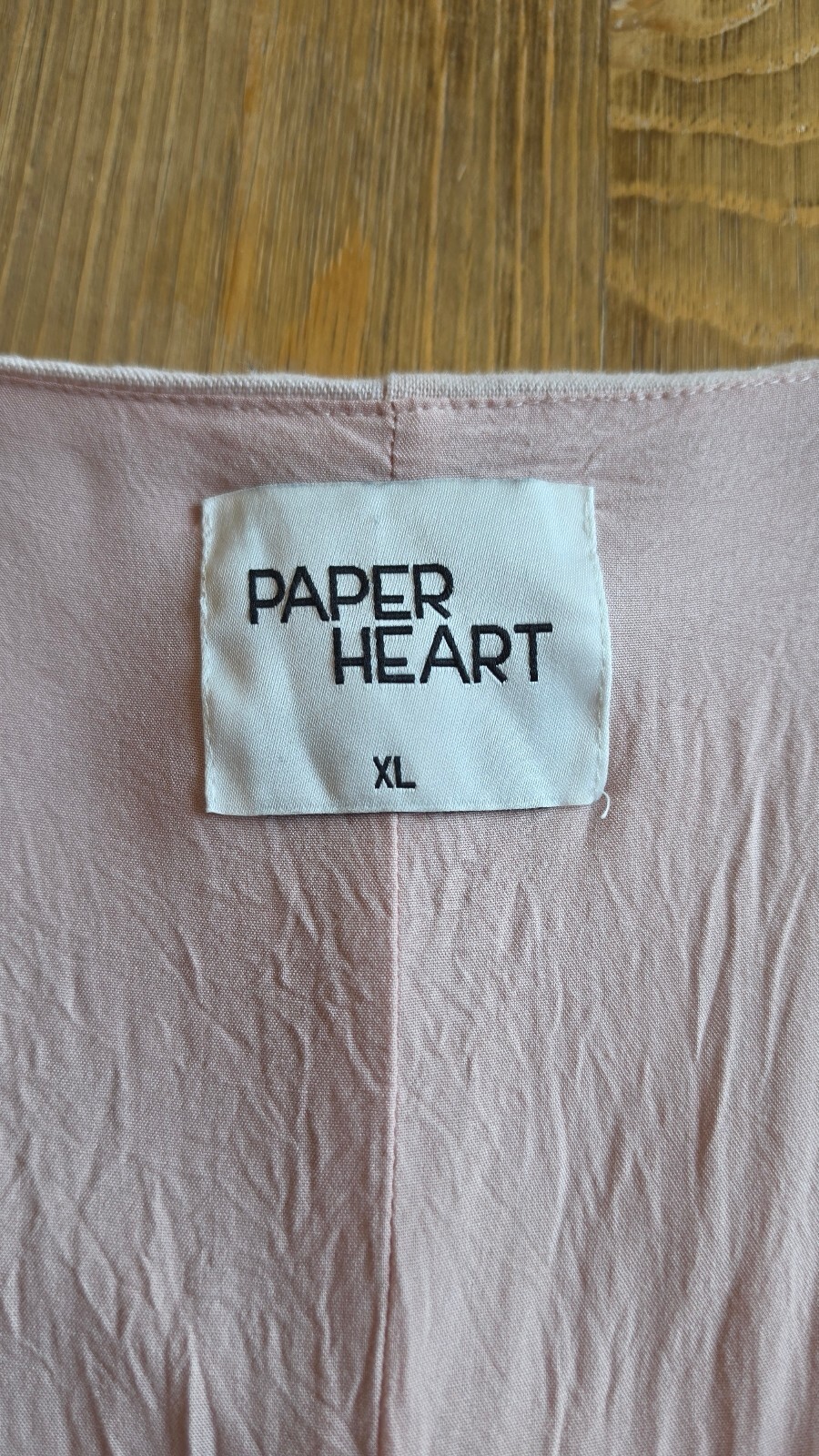 Paper Heart Pink Button Front Sleeveless Mini Dress Tie Back Linen Blend XL