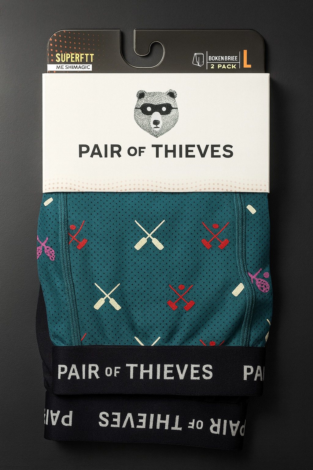 Pair of Thieves Boxer Briefs SuperFit 2 Pack Large