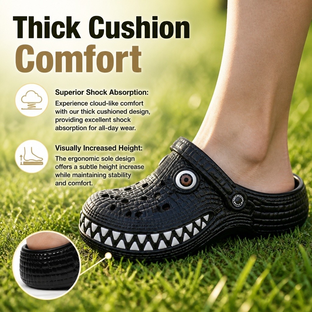 Lightweight Durable Non-Slip Pool Shoes, Quick Dry Beach Garden Clogs for Adults