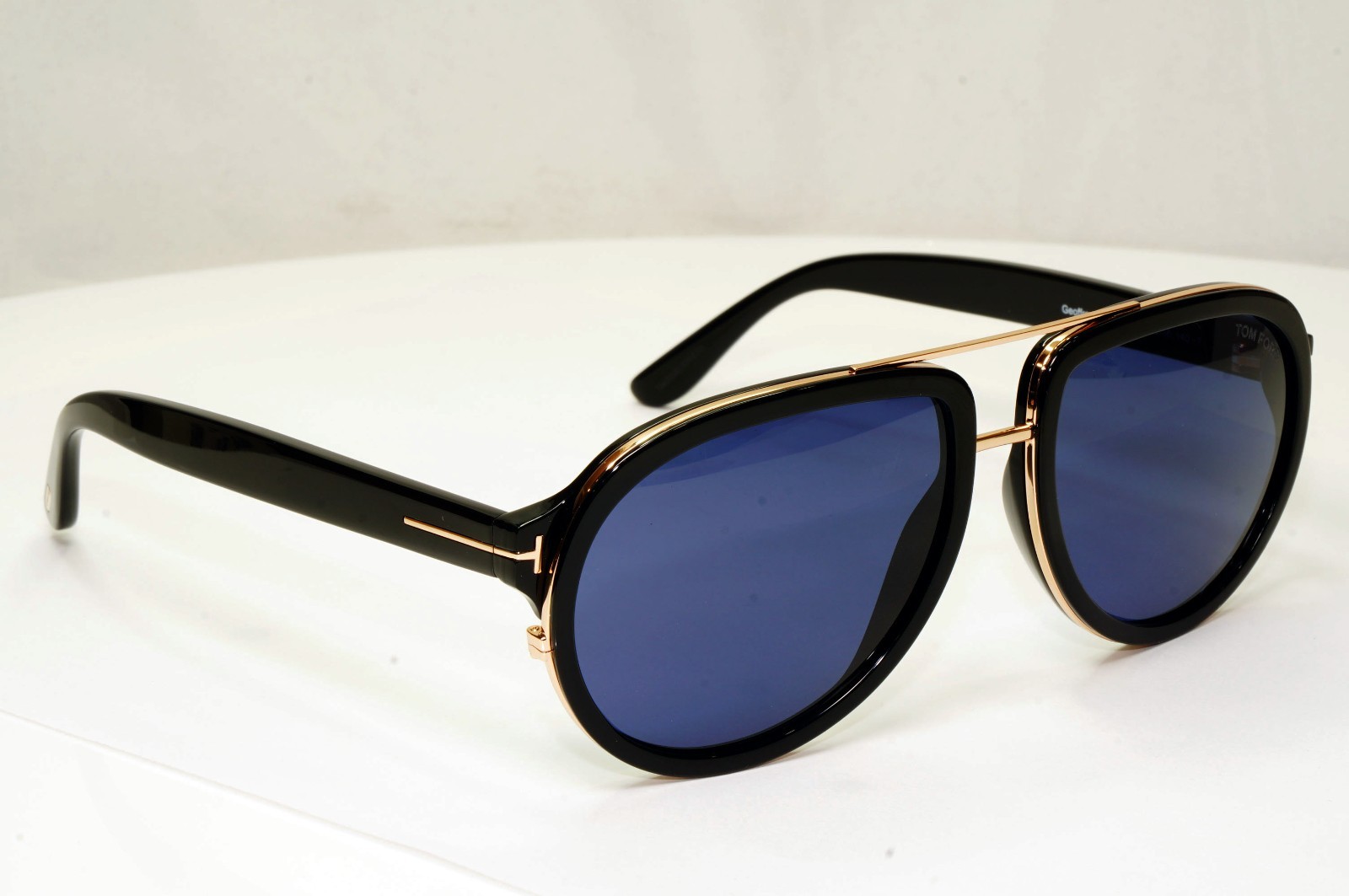 Tom Ford Sunglasses Geoffrey Black Blue Gold Pilot Designer FT0779 TF 779 01V