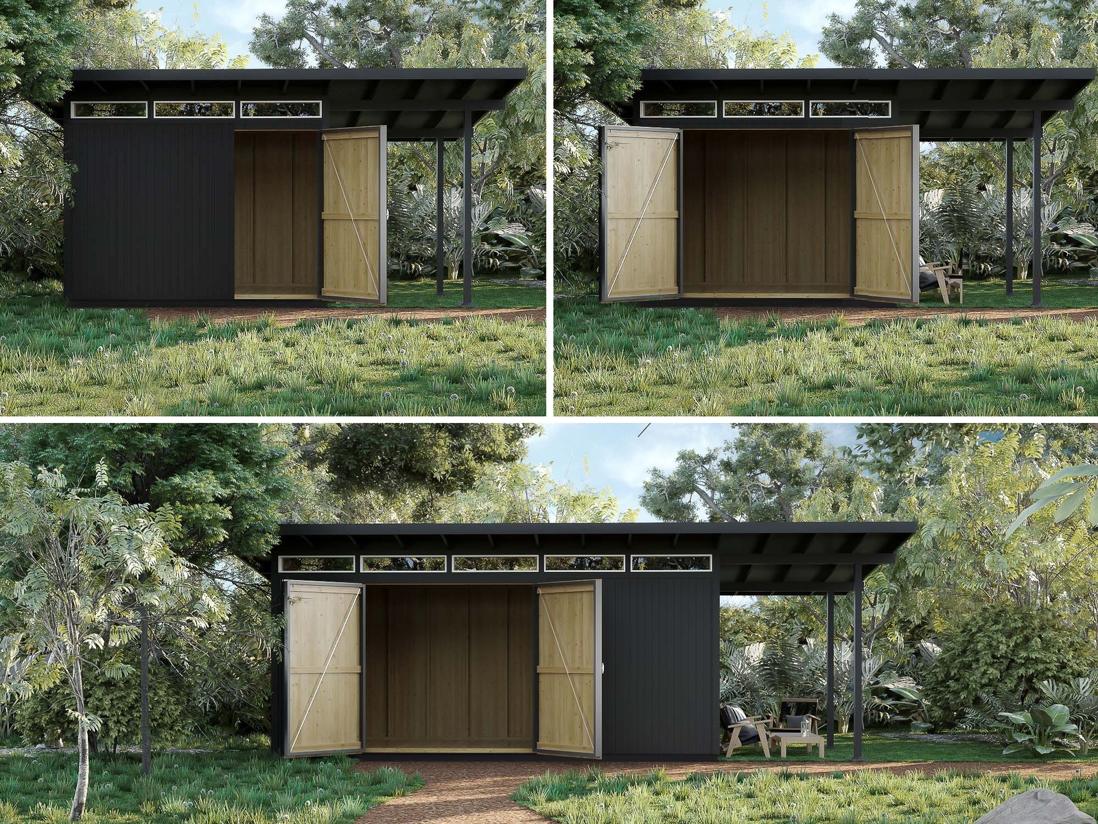 Modern Shed Plans – 8X12, 10X12, 8X20 feet