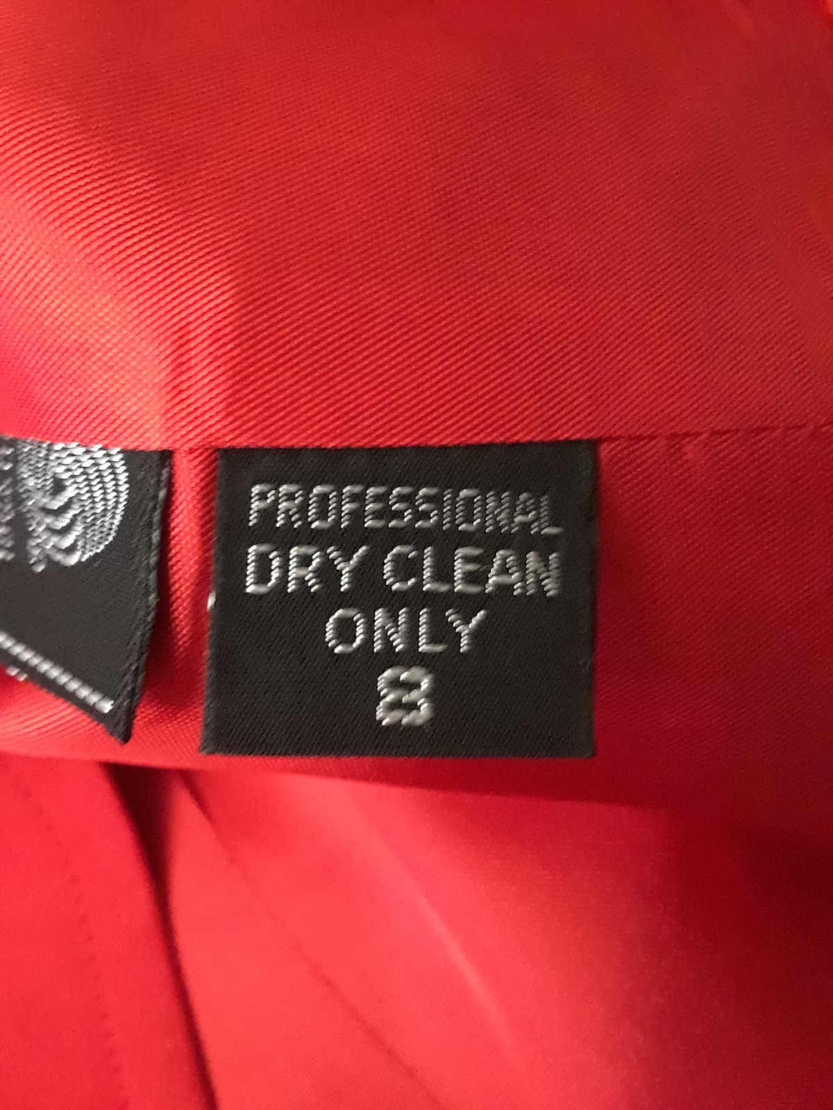 Vintage Harvé Benard Women Red Work Jacket Button – Wool – Size 8
