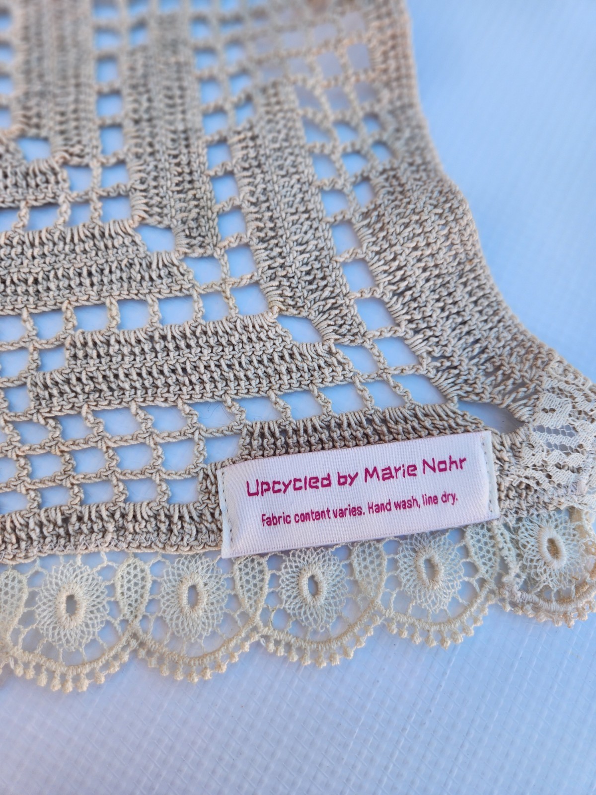 Upcycled Vintage Lace, Octopus Buttons, Cottage Core With A Twist, One Size