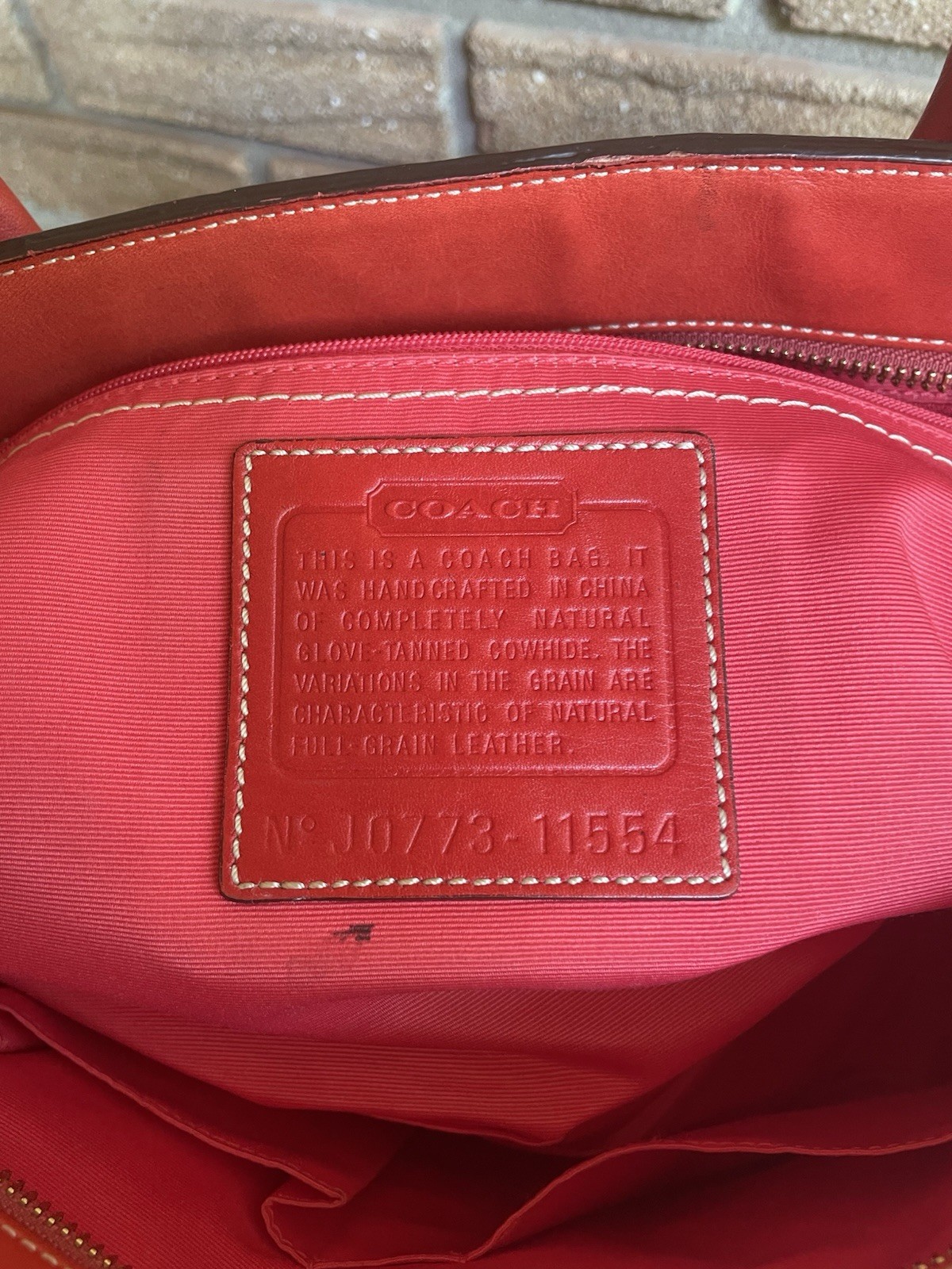 Vintage Y2K Coach Madeline Leather Turnlock Tote