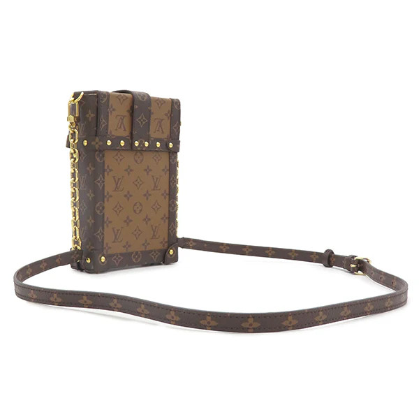 Louis Vuitton Pochette Trunk Vertical Shoulder Bag M67873 Monogram #HDB457