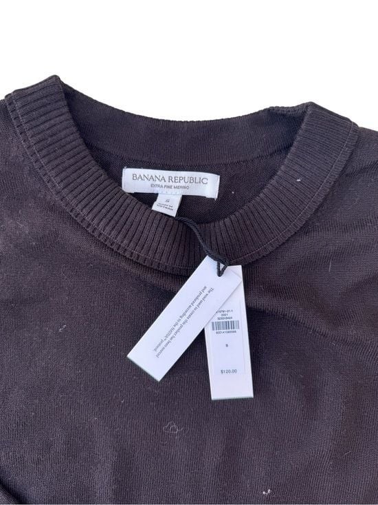 Banana Republic Brown Merino Crew Neck Jumper Size S
