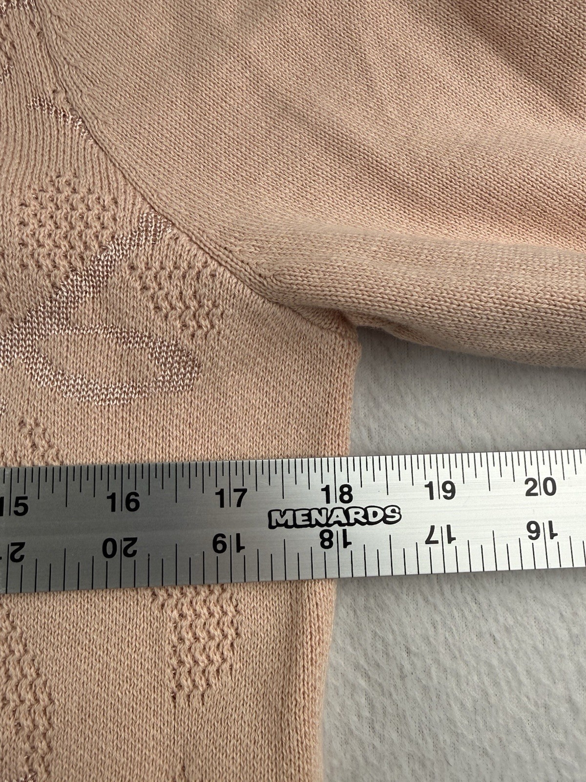 Chico’s Paris Pink Tonal Jacquard Open Long Cardigan Sweater Size 1 (US 8) NWT