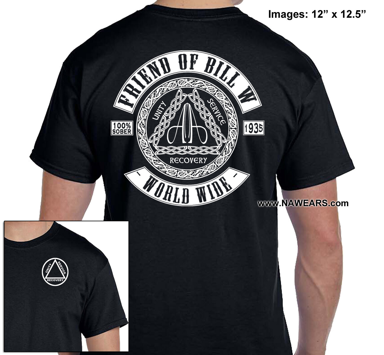 Alcoholics Anonymous – Friend Of Bill W Tee – Select Your Color S-4X