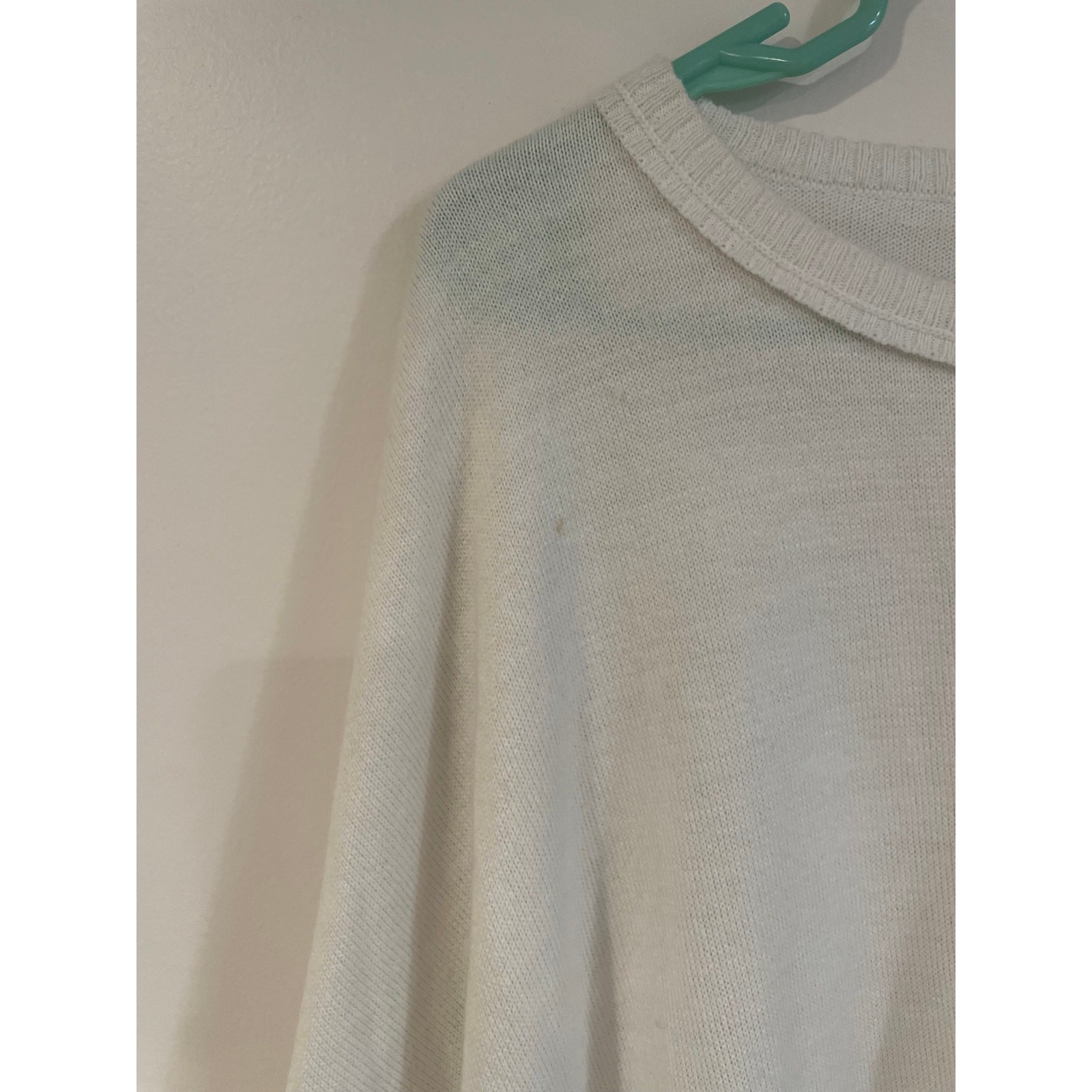 Mer Sea Catalina V-Neck Sweater Oversized One Size in White