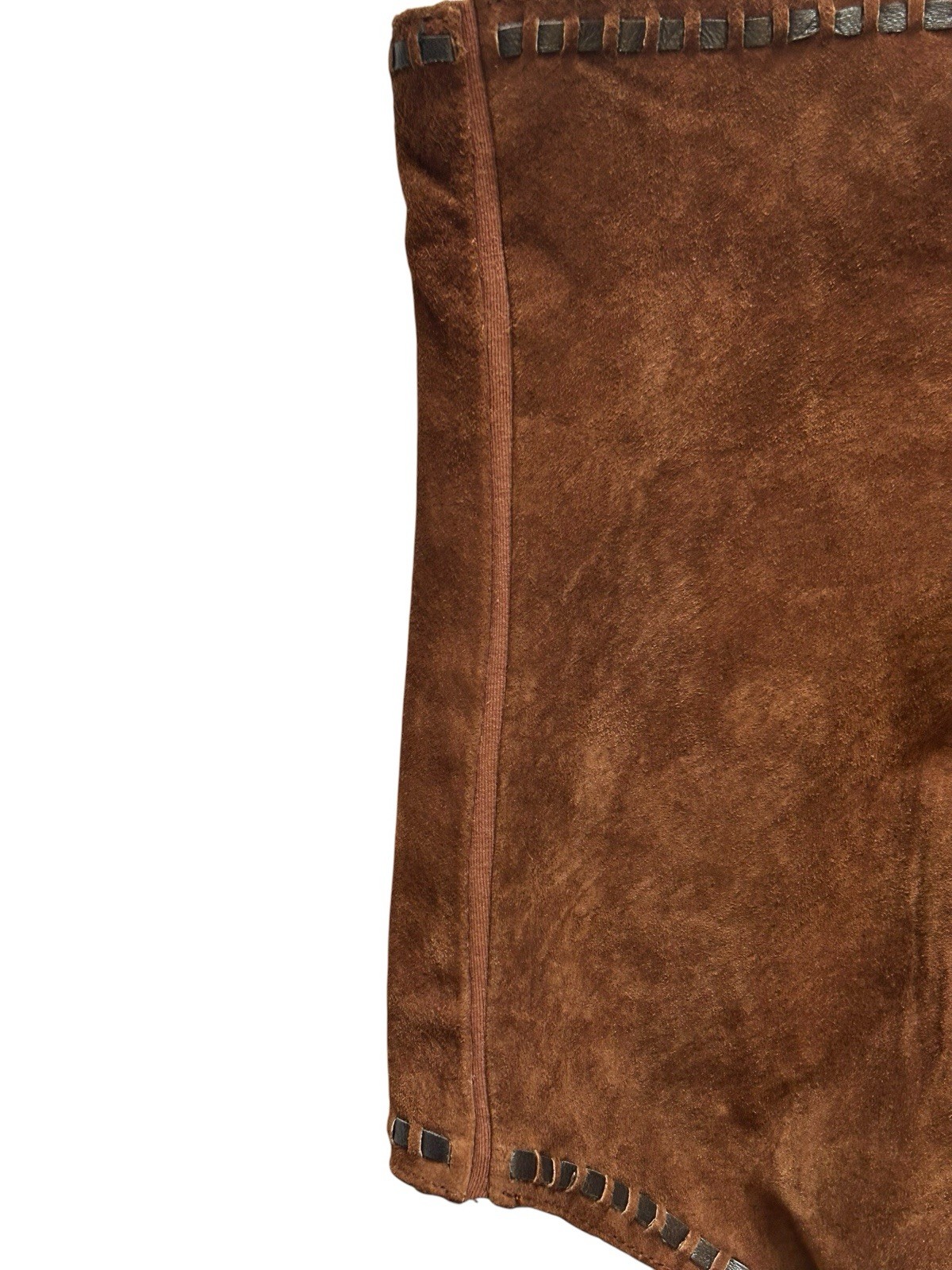 Vintage Y2K Venus Williams Wilson Leather Halter Pants Belt Dark Brown Suede!