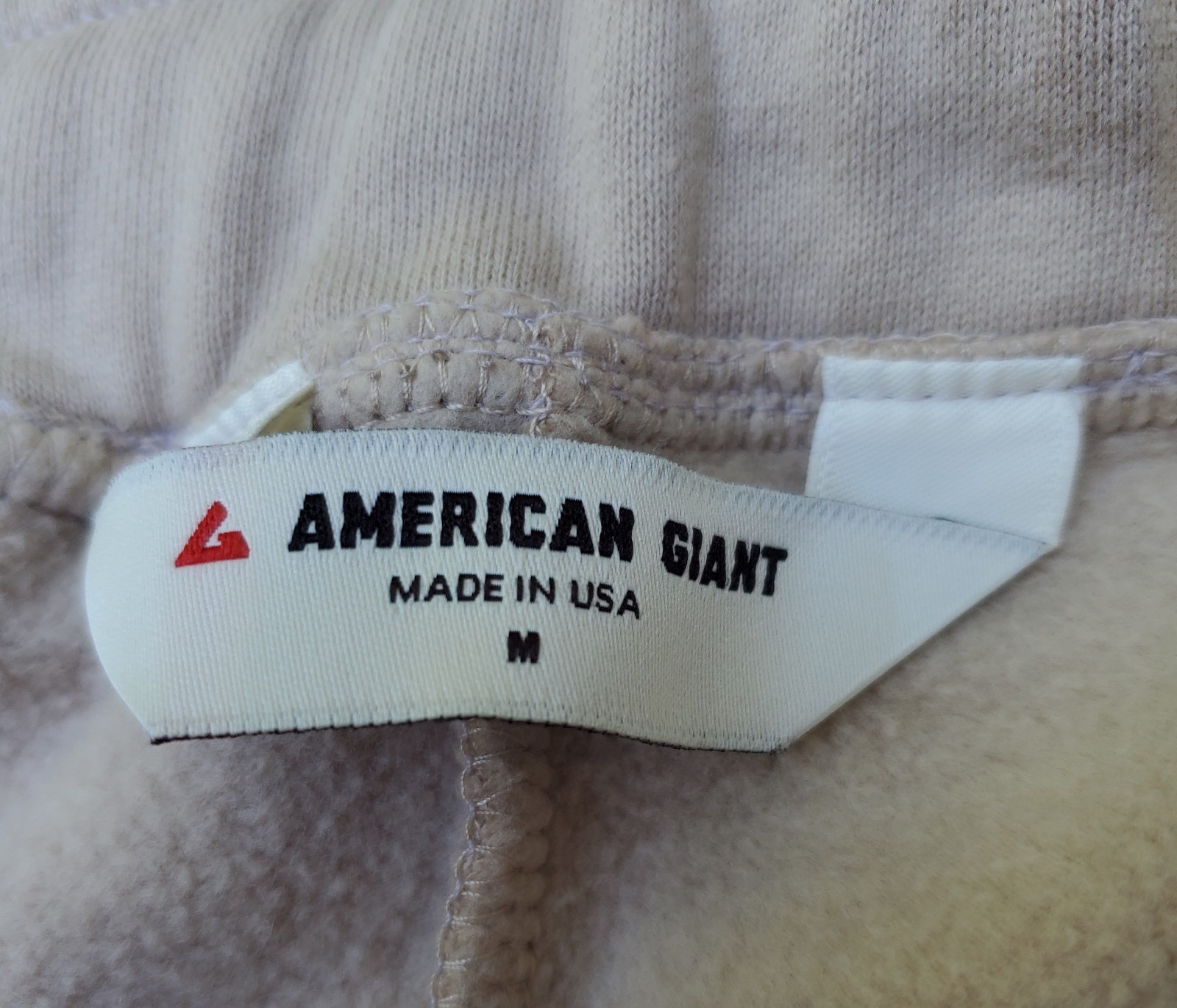 American Giant Premium Midweight Sweatpants Womens Medium Beige USA New NWOT