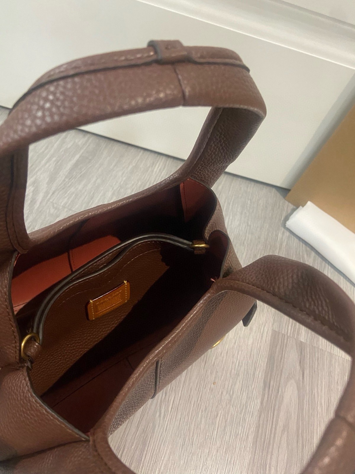 COACH CM545 LANA23 Crossbody 2way Shoulder Bag Leather Maple Outlet