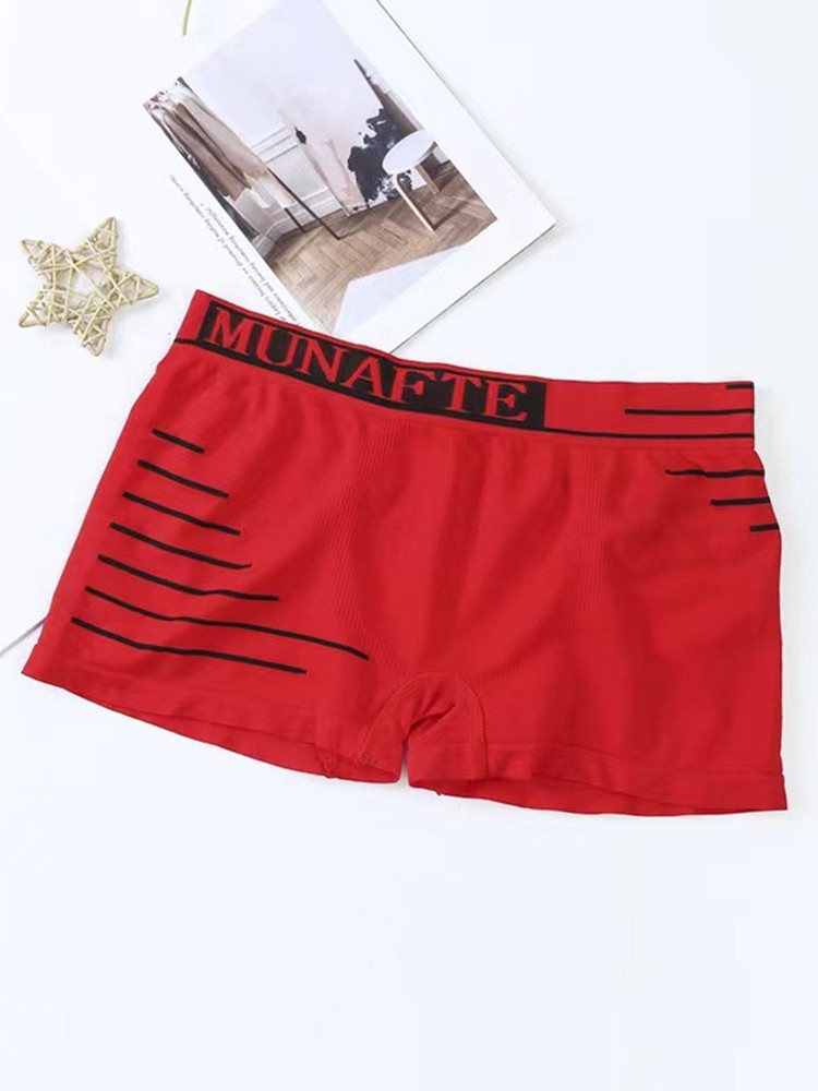 Boxer Briefs Mens Underwear Casual Comfortable Middle Waist Panties Fashion