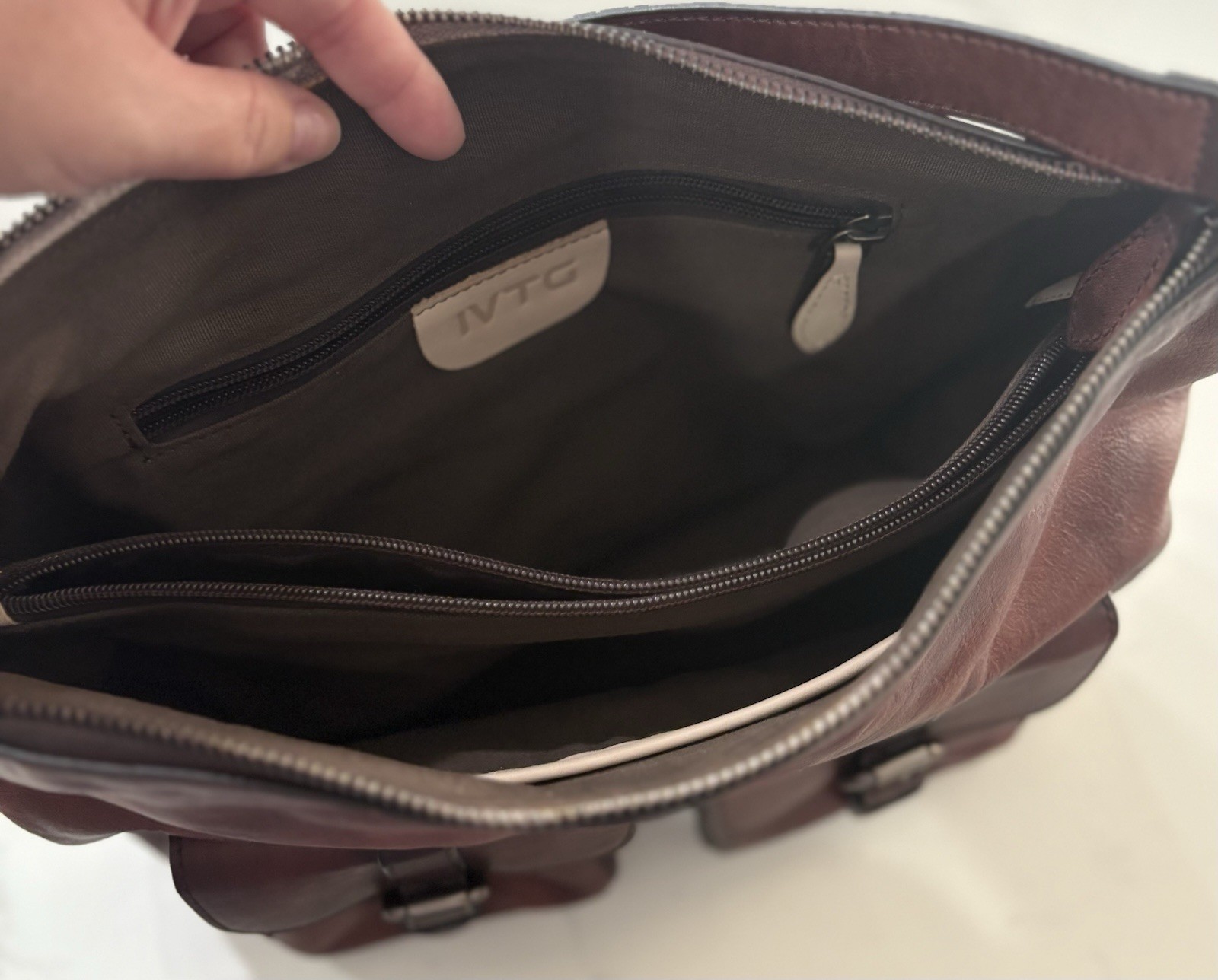 Elevate your style with this chic burgundy leather shoulder bag.