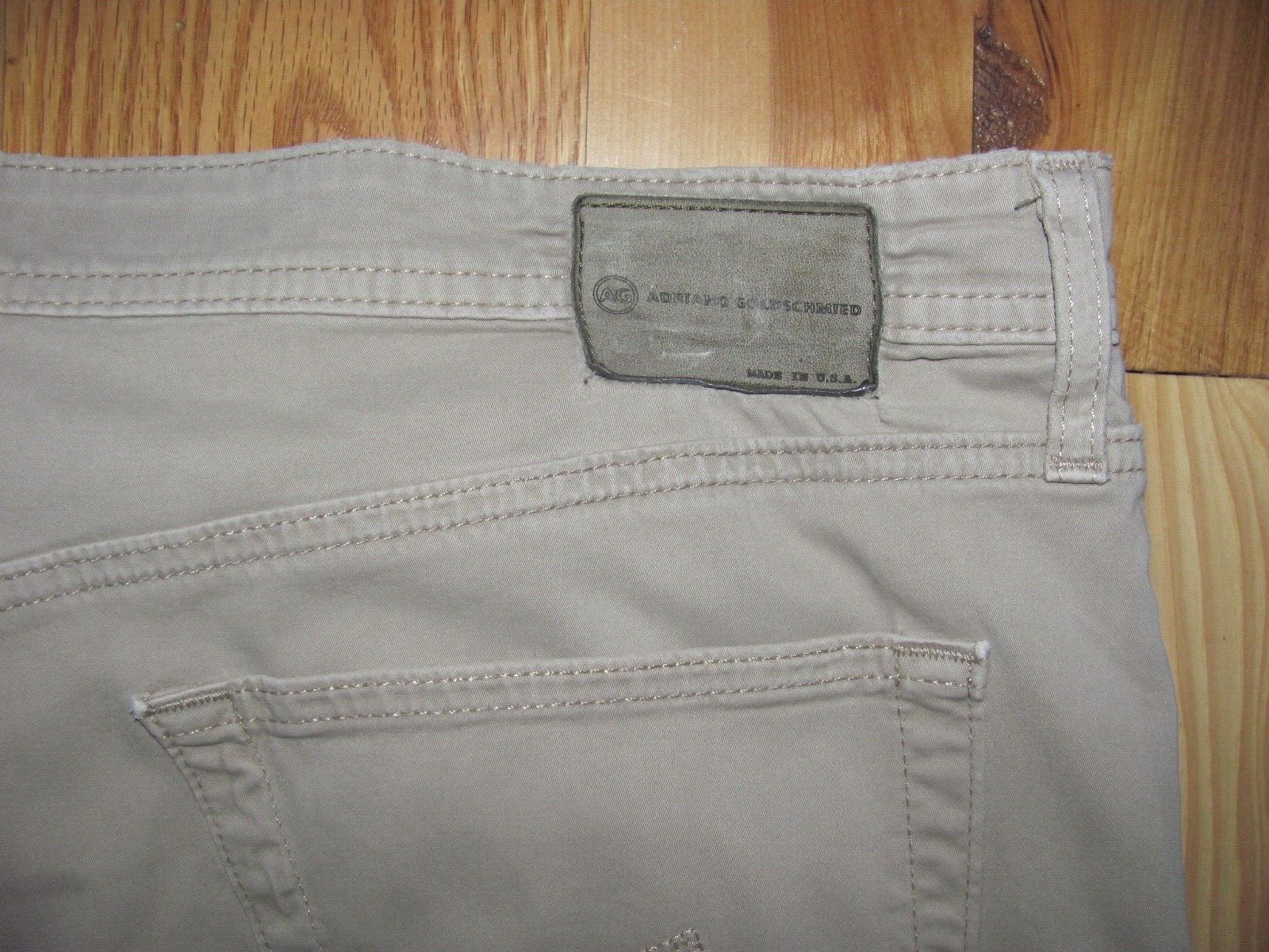 AG Adriano Goldschmied Protege Oatmeal Straight Leg Pant Men’s 38 x 34 (TD10-re)