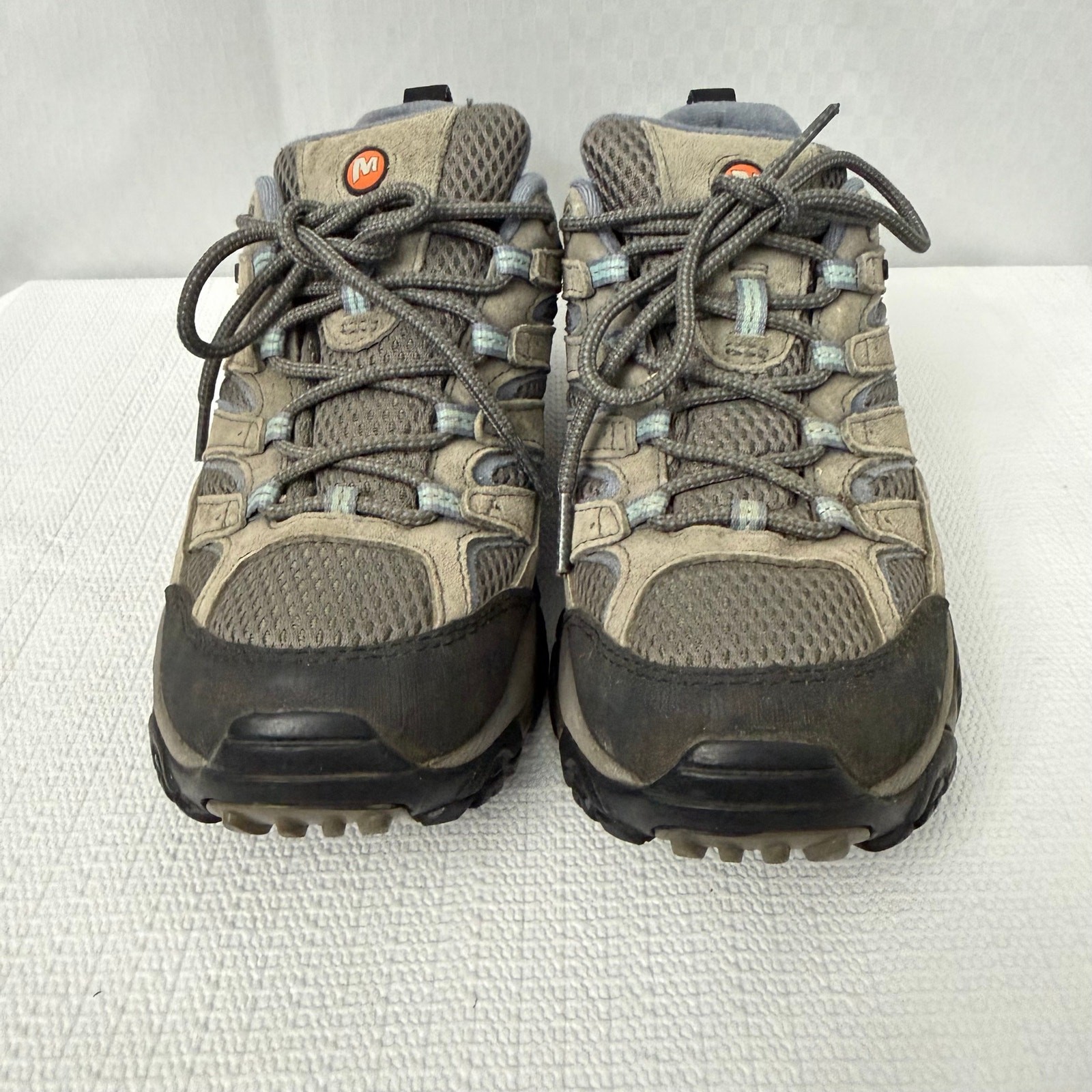 Merrell Moab 2 Shoes Women’s Size 7.5 Granite Waterproof Vibram Hiking Low Top