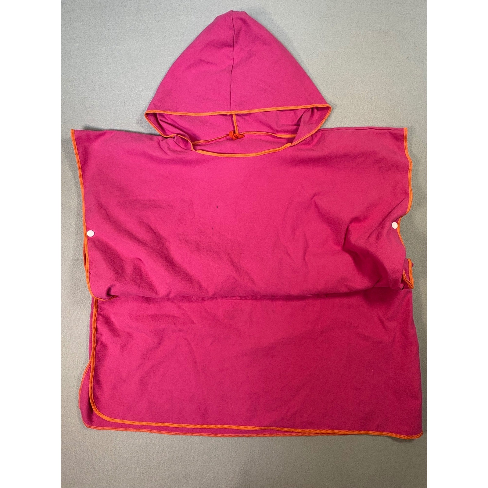FLYILY Pink Microfiber Hooded Changing Robe Surf Poncho Swim Cover Up