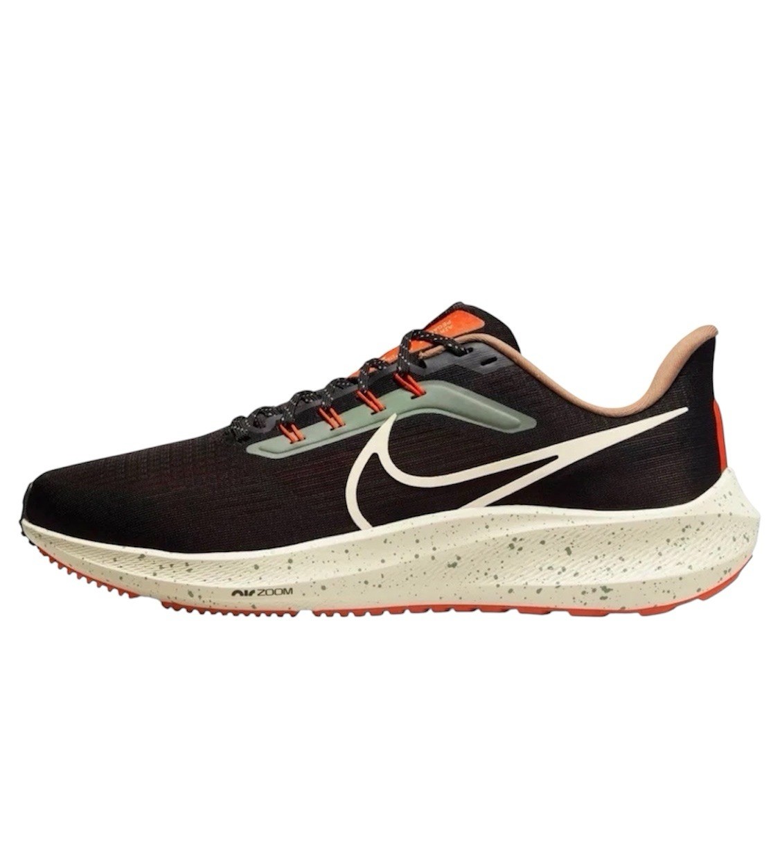 Nike Air Zoom Pegasus 39 Black White Orange Running Shoes Mens 11.5 DX6039-071