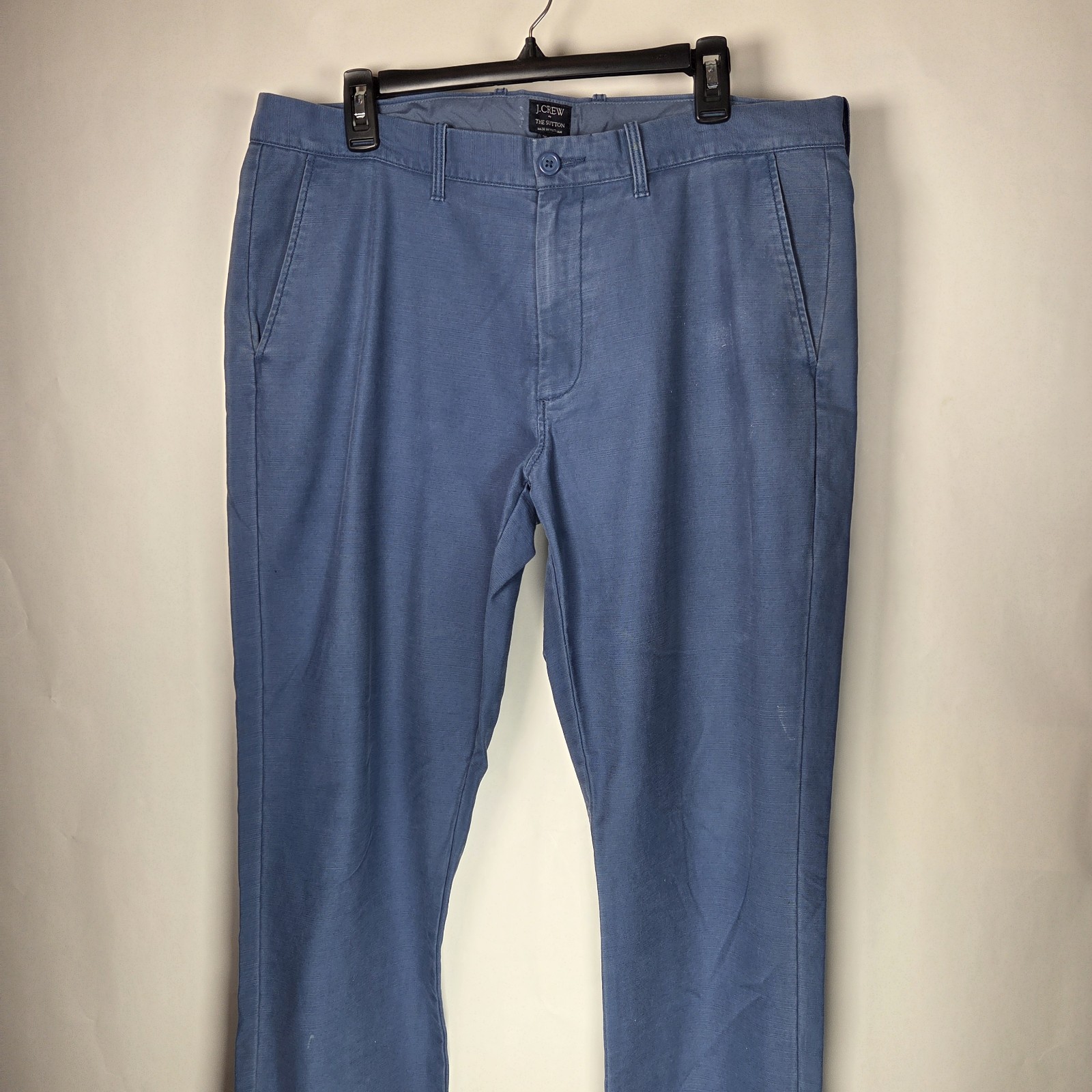 J.Crew Mens 36×30 The Sutton Blue Chino Straight Leg Mid Rise Pants Casual Work