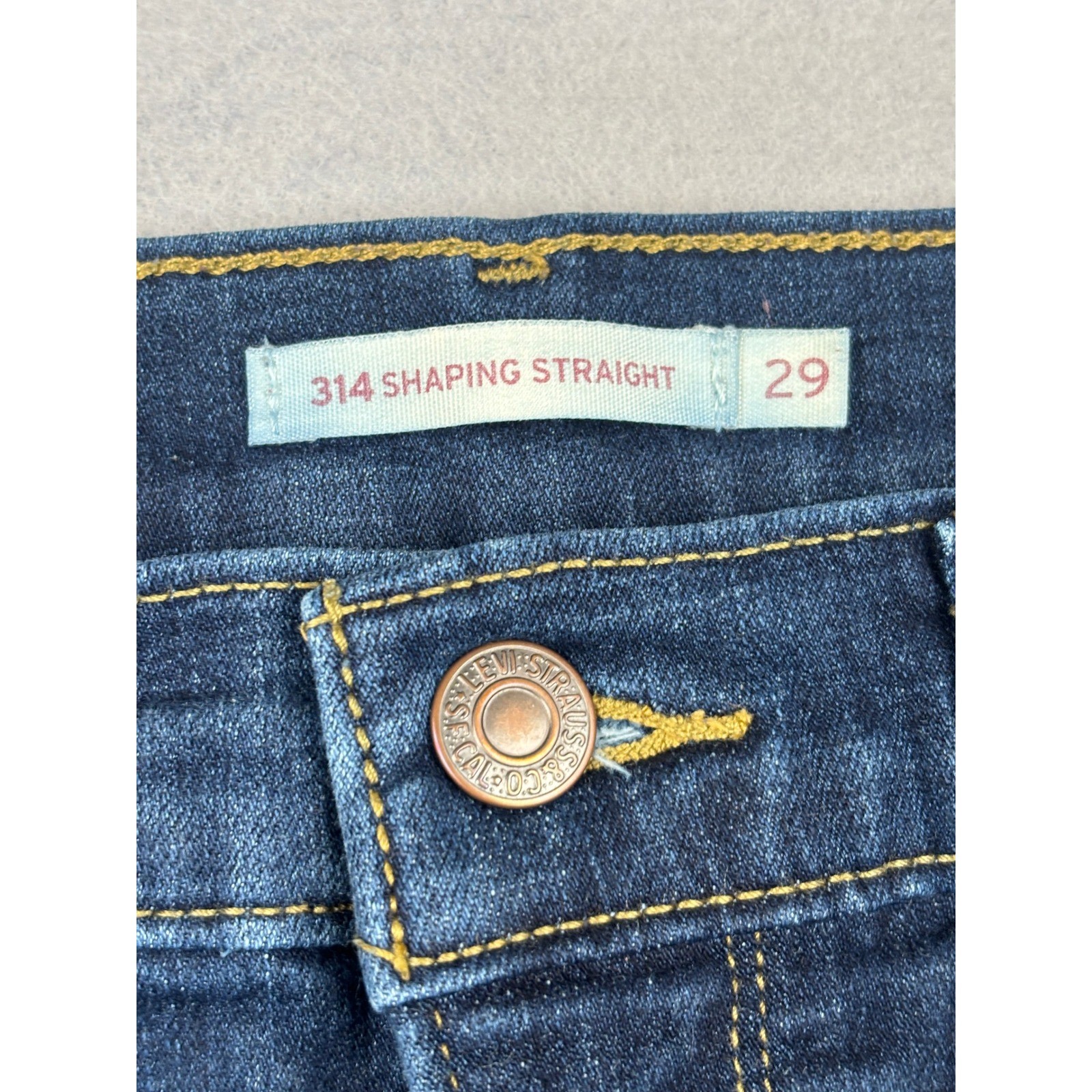 Levis 314 Shaping Straight Jeans Womens 29 Straight Leg