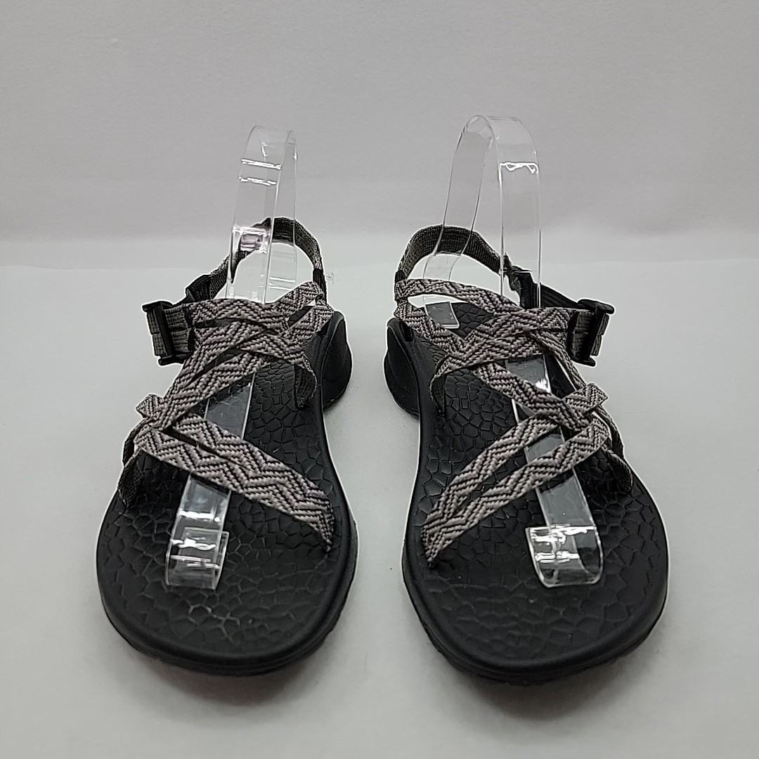 CHACO Women’s Size 7 Updraft EcoTread Outdoor Sandals Black Waves Double Strap