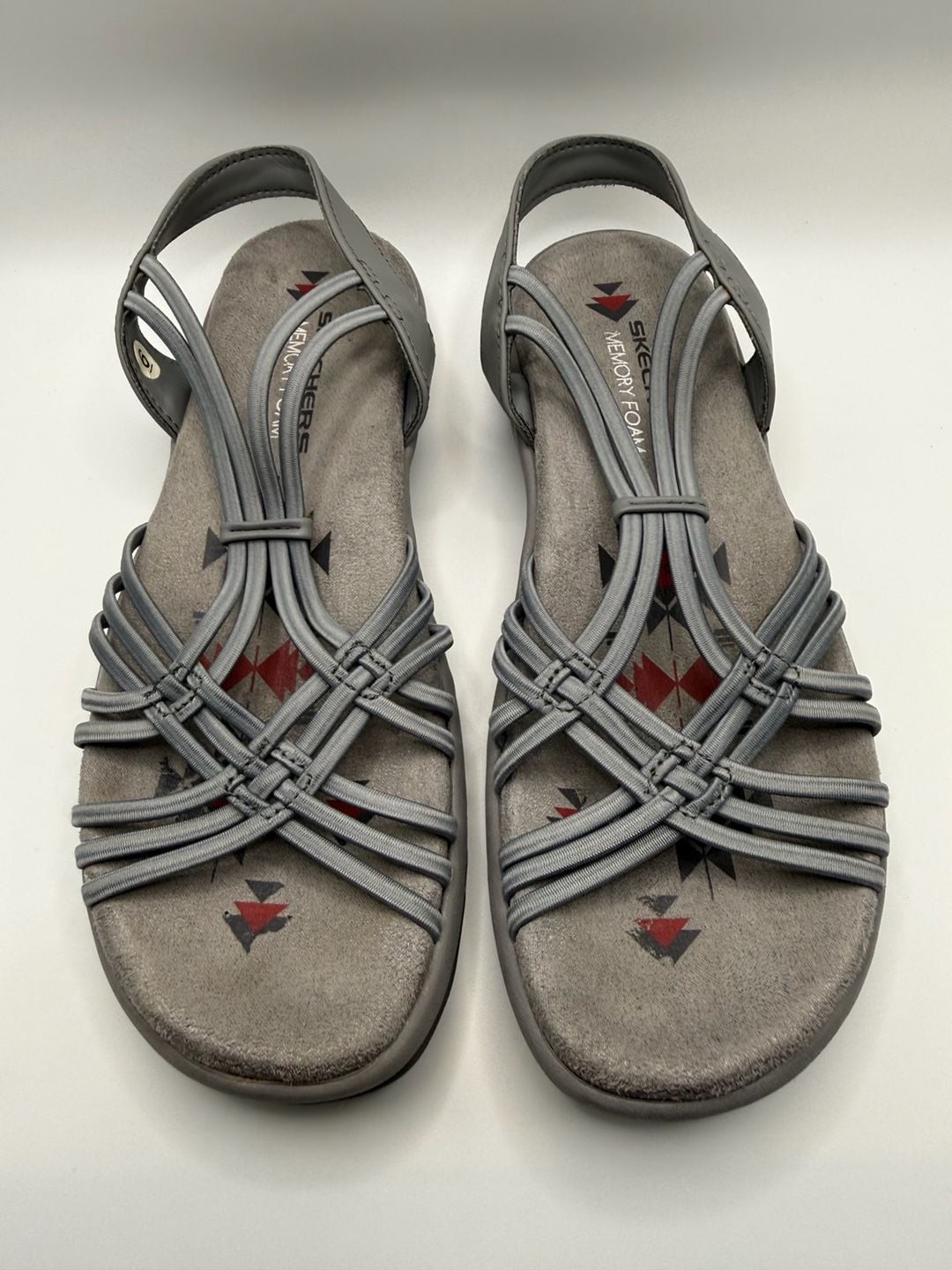Skechers Reggae Slim – Simply Stretch Memory Foam Strappy Sandals