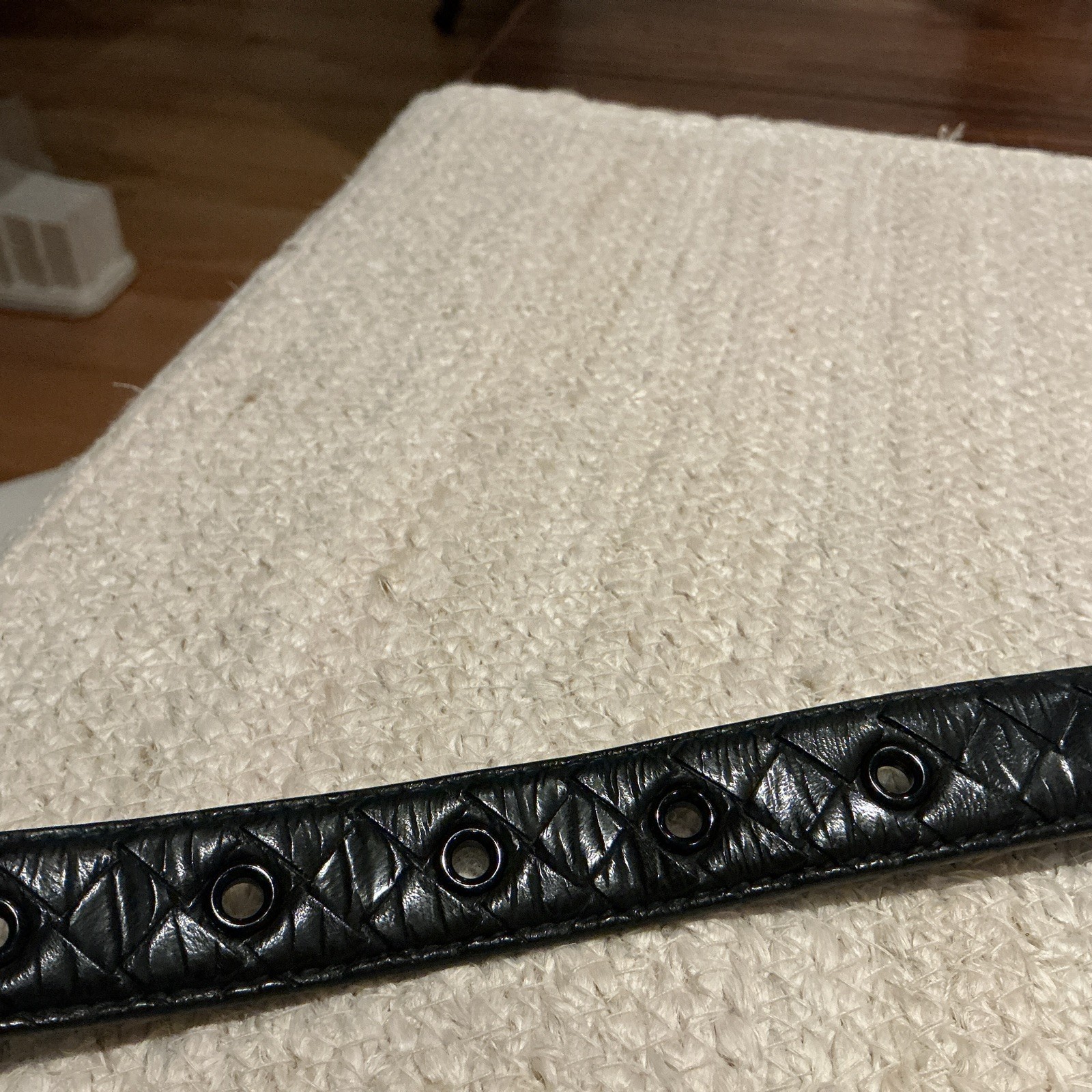 Bottega Veneta Intrecciato Nappa Leather Black Belt