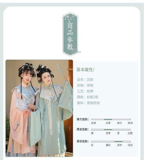 Chinese Style Ming Dynasty Cloud Shoulder Stand Collar Long Shirt Pleated Dress