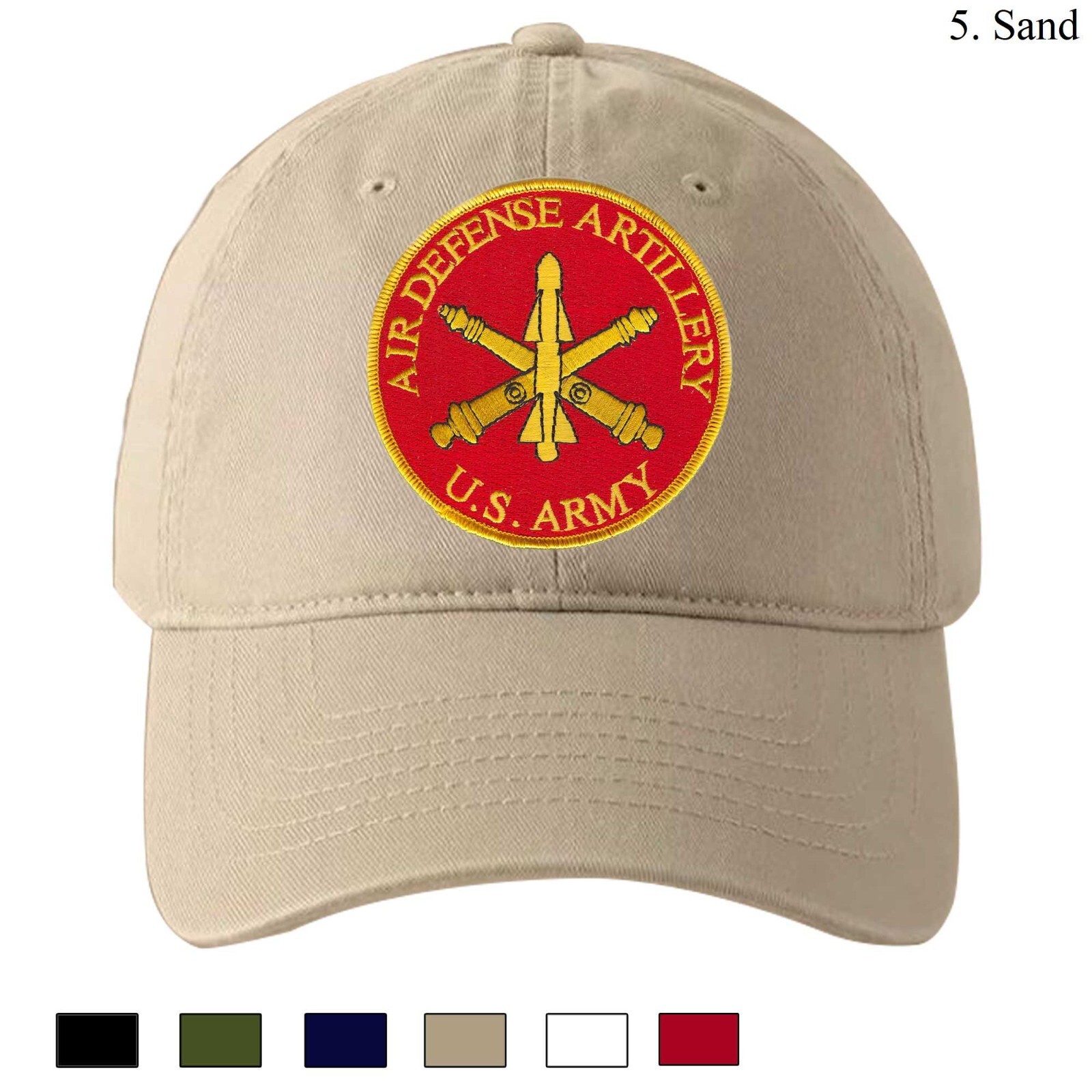 Embroidered Hat Air Defense Artillery, Veteran Cap, Trucker Hat, Baseball Cap