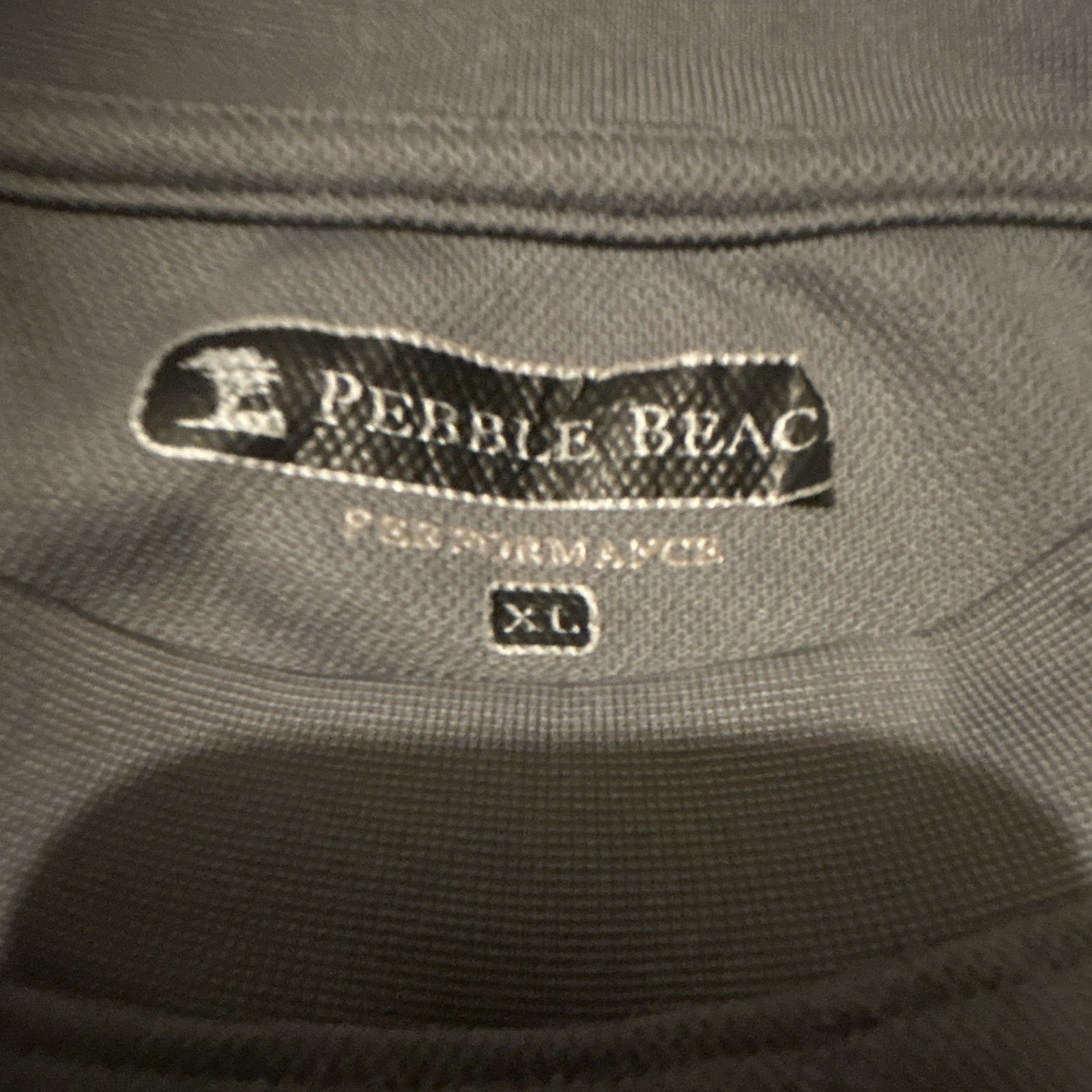 Pebble Beach Performance Men’s Solid Crew Neck Pullover Sweatshirt Gray XL