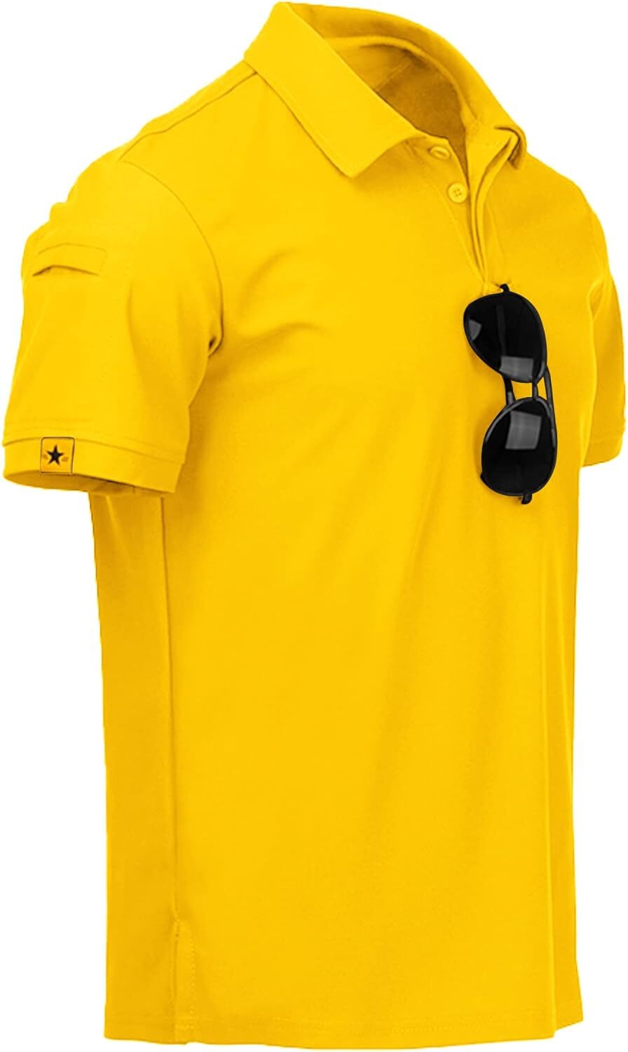 Performance Short Sleeve Polo Shirt for Men Athletic Golf Casual Lightweight