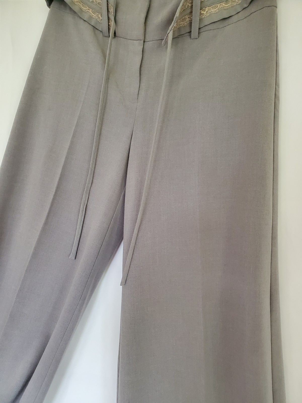 🗽D.E.A. NEW YORK🗽 Wide Leg Extra Baggy Gray Vintage Dress Pants Slacks Wm’Sz 8