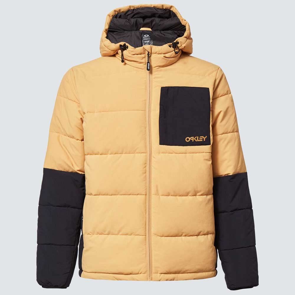 Oakley Standard Tahoe Puffy RC Jacket, Light Curry/Blackout, Large