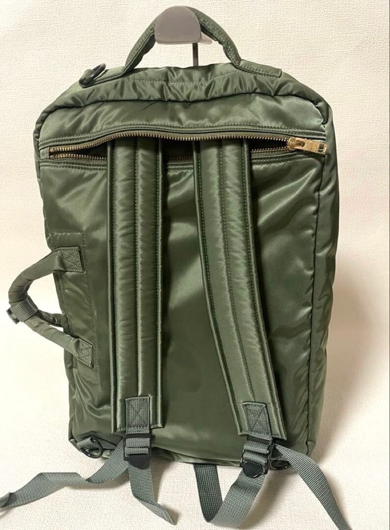 Porter Tanker 3Way Briefcase Sage Green B4 15L PC Bag 622 26107 New Tanker