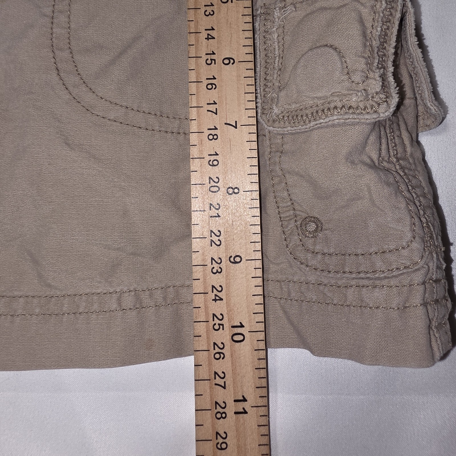 y2k Abercrombie mini low waist cargo skirt Khaki Size 12 See Measurements