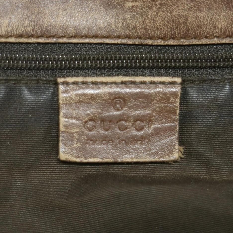 gucci GG canvas tote bag beige leather hardware commuting