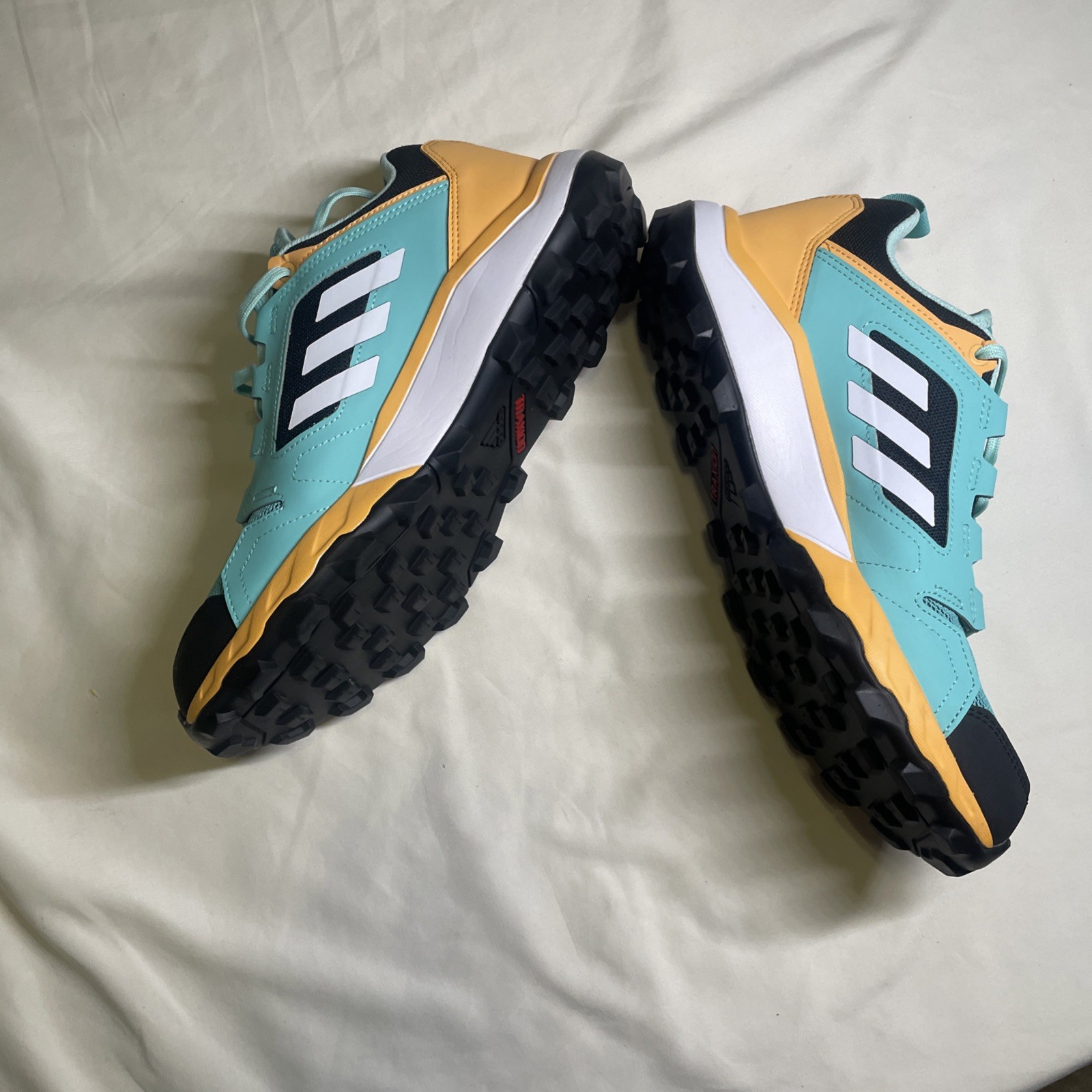 Adidas Womens TERREX Agravic Trail Hiking – Sz: 10-FX6977 – Emerald / White NEW