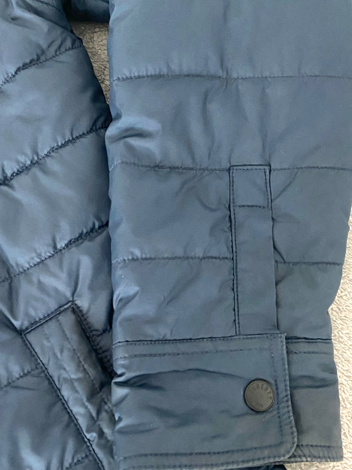 Faherty Atmosphere 100% Recycled Polyester Full Snap Quilted Jacket Size S