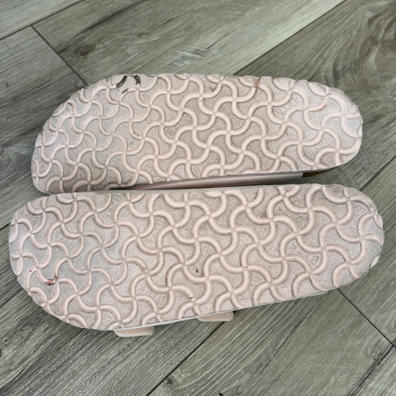 Birkenstock Arizona Vegan Sandal Slides Birko Flor Nubuck Light Rose Pink 9 N 40