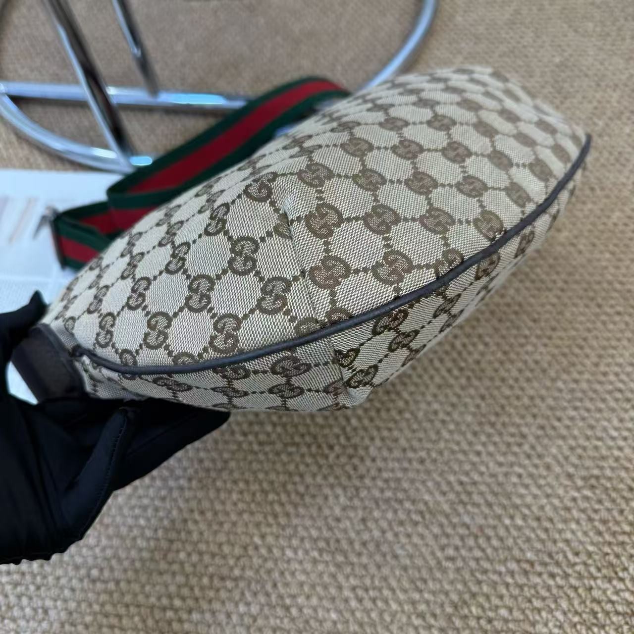 Gucci Half Moon Ophidia Monogram Crossbody GG Canvas