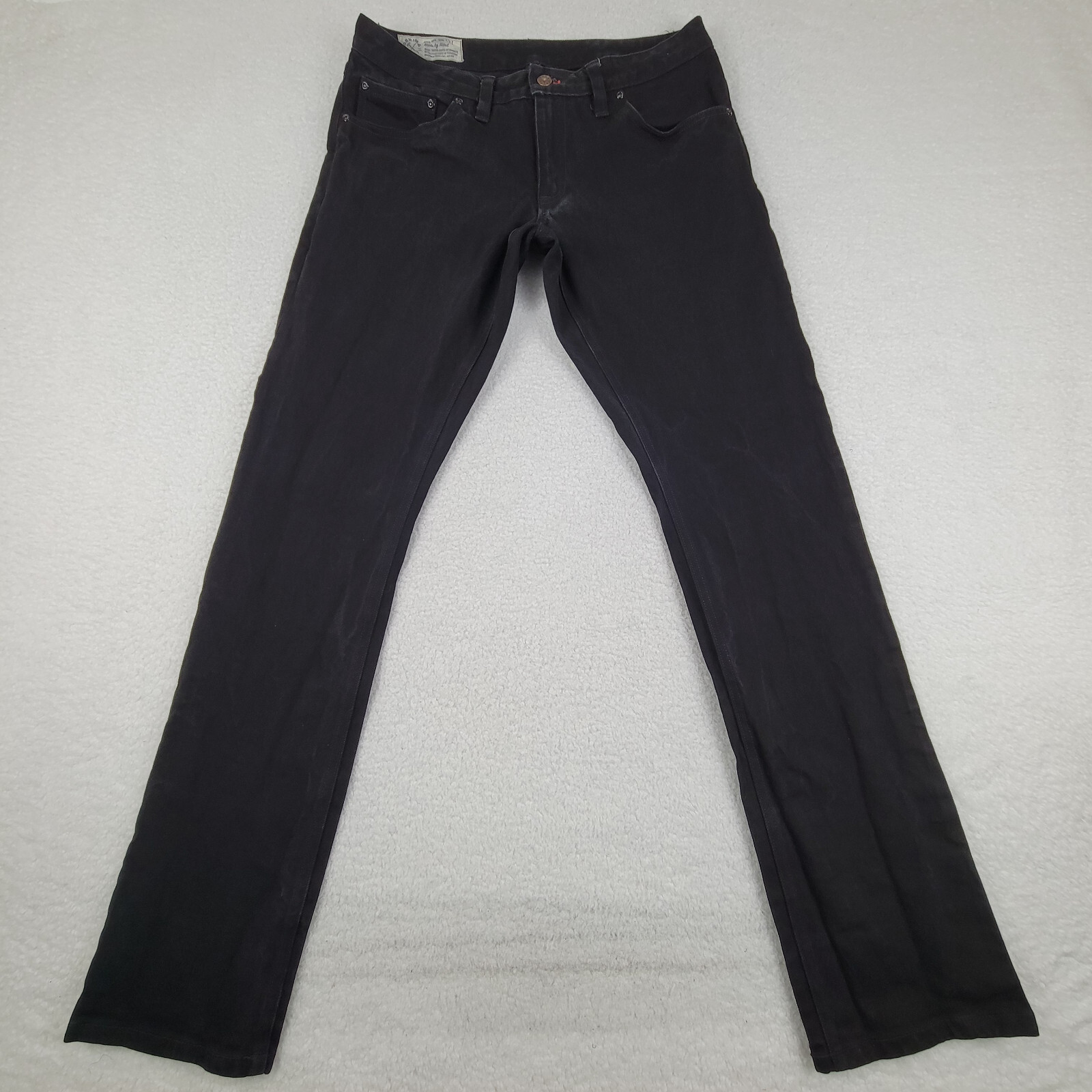 Denim & Spirits 45 Skinny Leg Jeans Mens CH Measures 32 x 34 Black Cotton USA