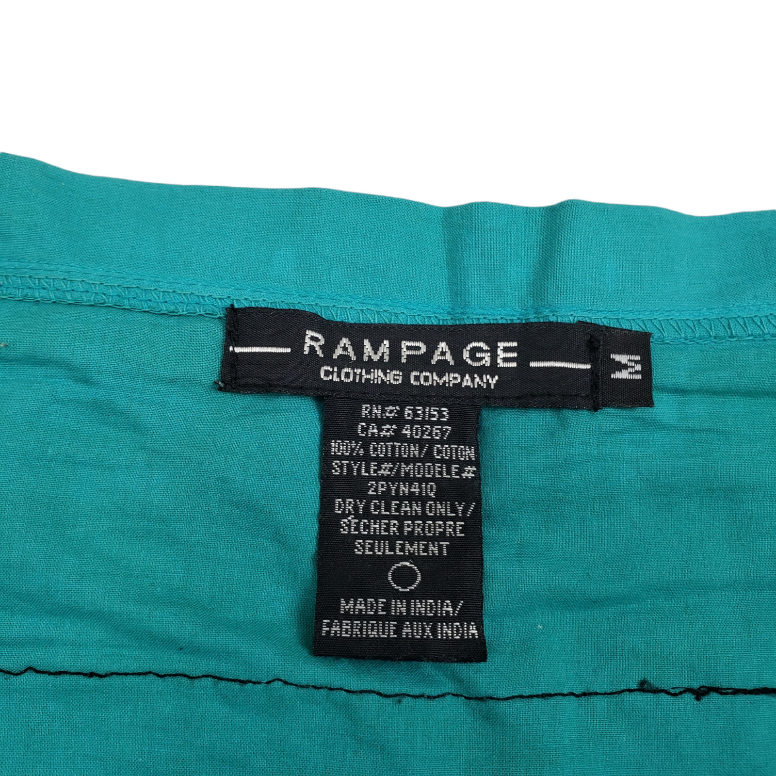 Rampage Clothing Co Skirt Medium Green Tie Dye Pleated Side Zip Draw Tie Waist