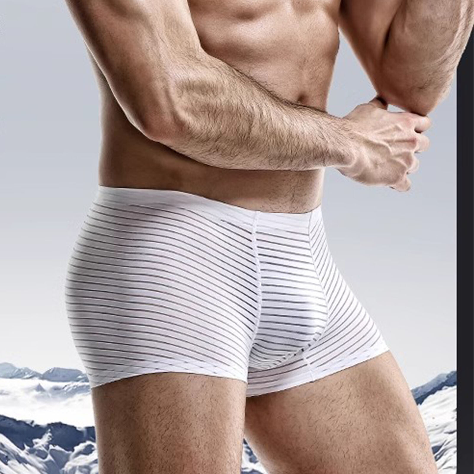 3PCS Men Underwear boxer briefs Soft Comfortable Bamboo Viscose Underwear Trunks