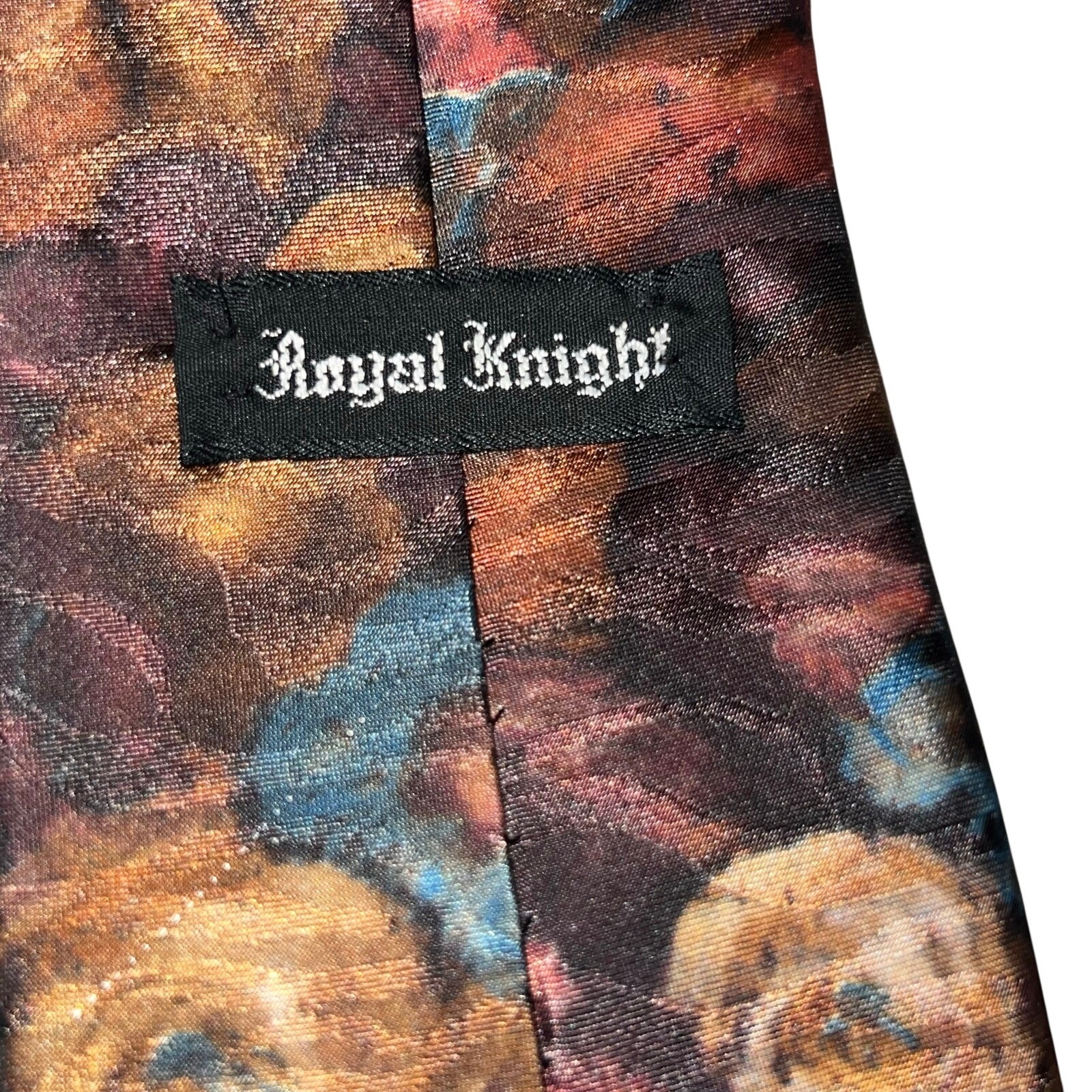 Elegant Royal Knight Floral Silk Tie Perfect for Any Occasion
