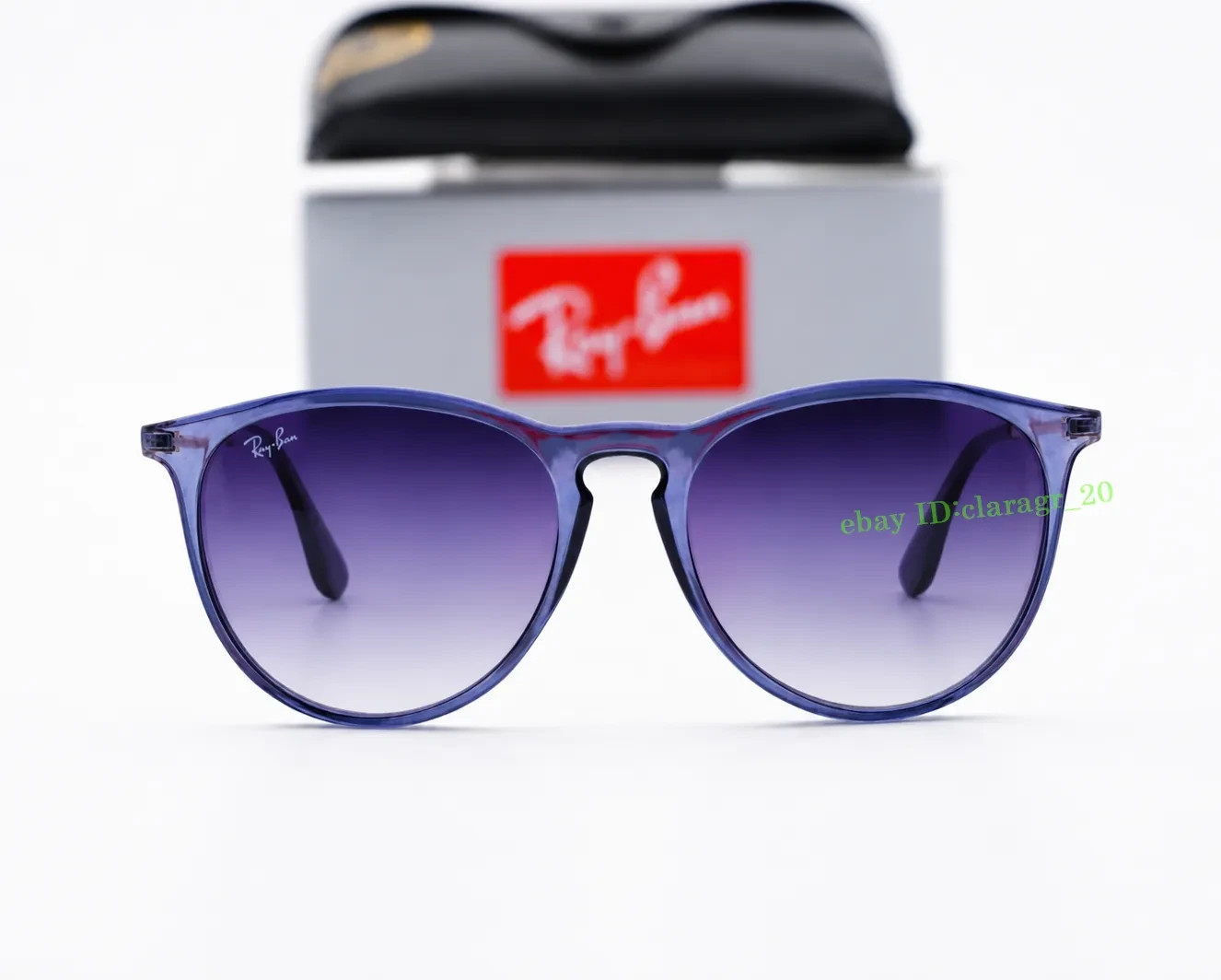 *New* Ray-Ban RB4171 Erika Sunglasses Grey Lenses Blue Frame 54mm UV400