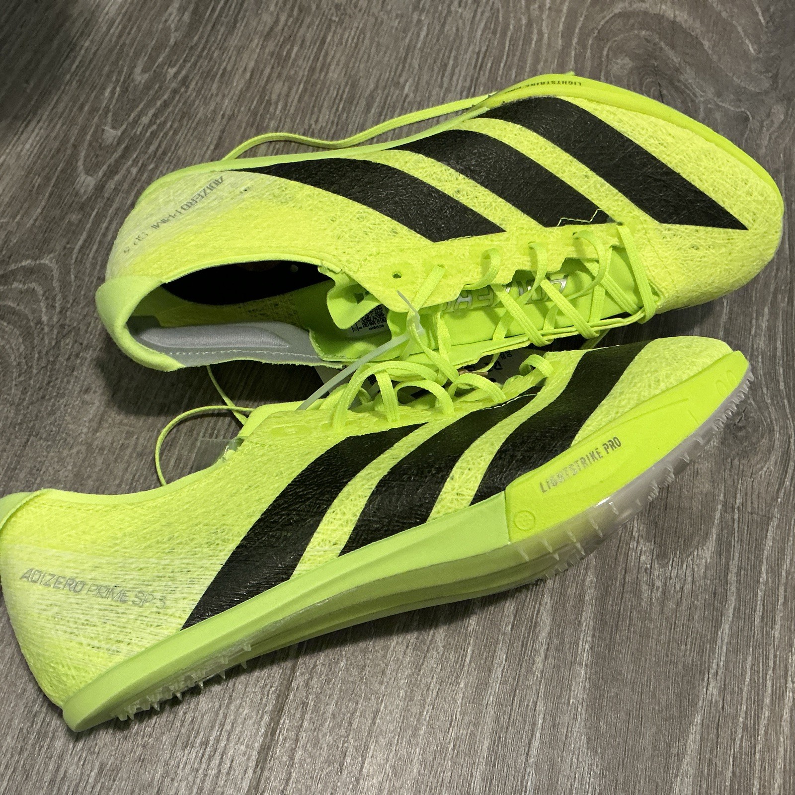 adidas Adizero Prime SP 3 Spikes Lucid Lemon IH5800 Men’s Size: 7.5 Women’s 8.5