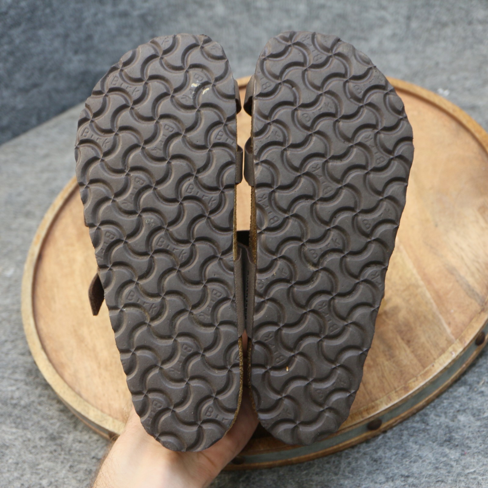 Birkenstock Womens Mayari Birkibuc Mocha Brown Sandals Slide Size 37 US 6 Reg.