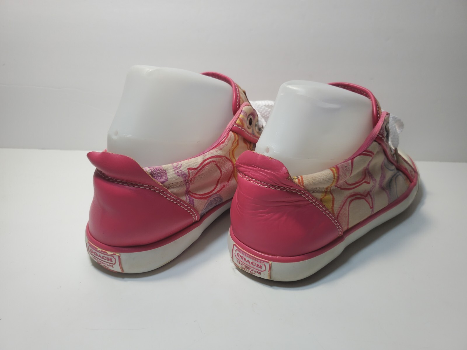 Coach Barrett Multi Dream Pink Multicolor CC Monogram – Size 7.5B