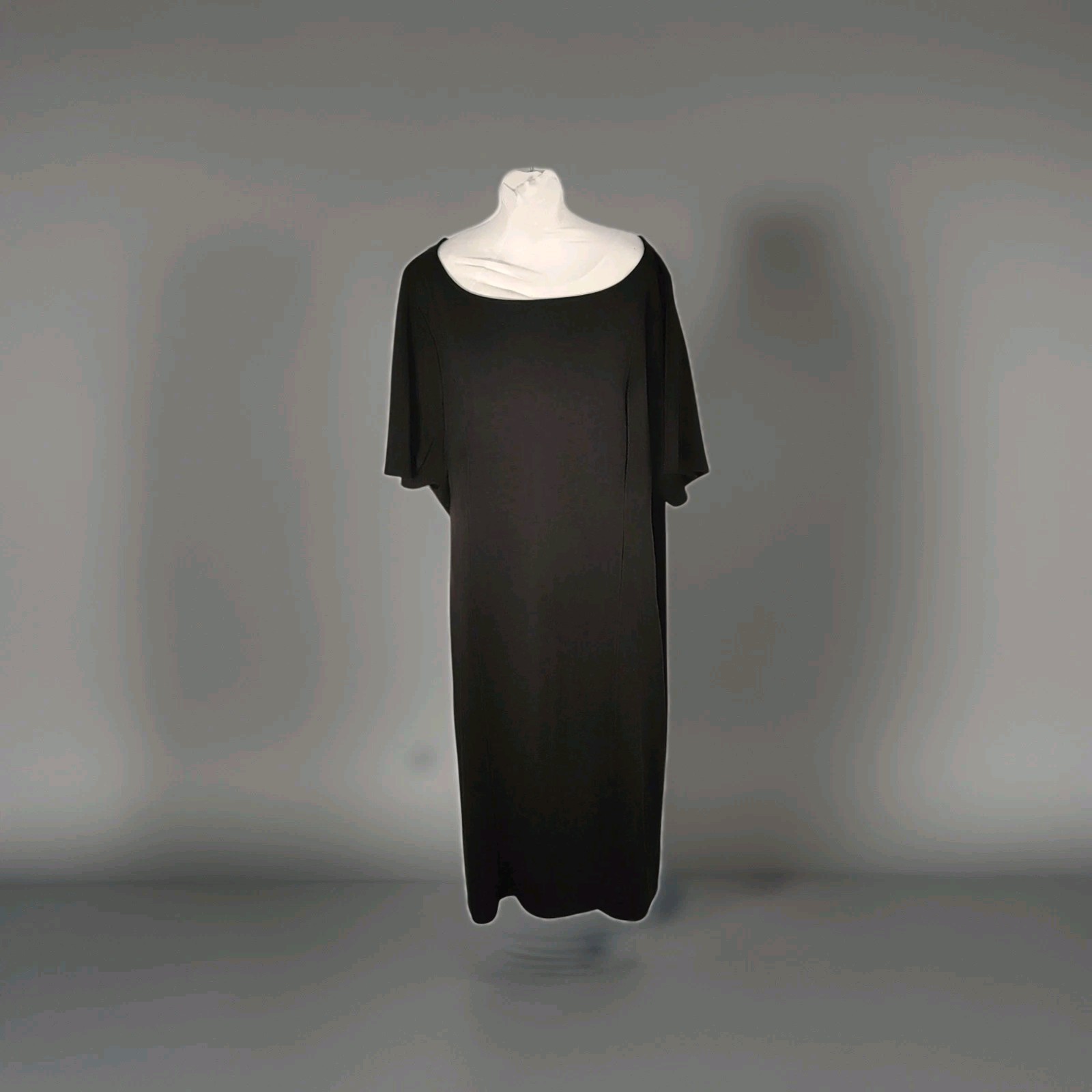Torrid Soft Black Studio A Line Size 6 30 NWT Minimalist Buisunes Casual Dress