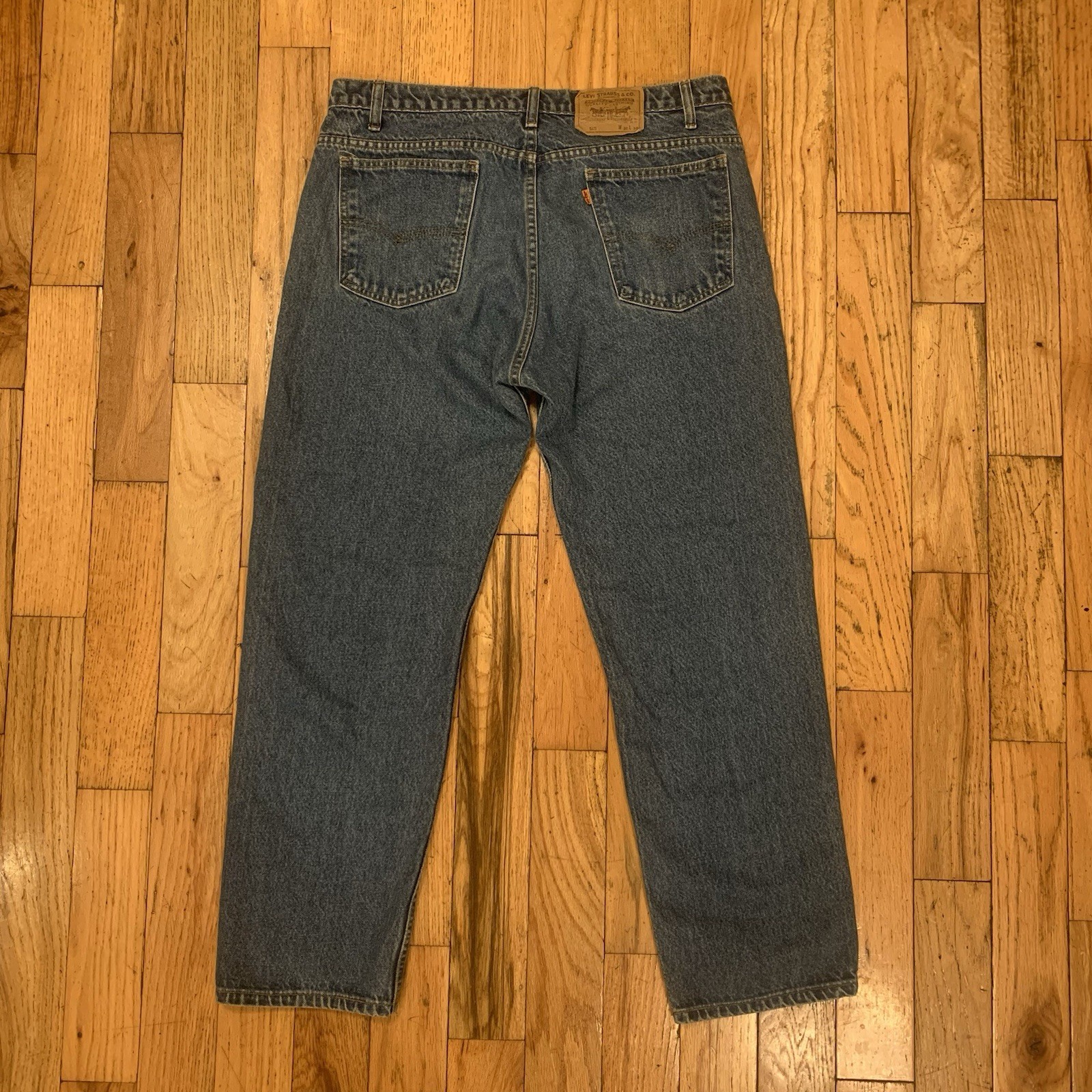 Vtg Levis Orange Tab 505 Men’s 36×30 Regular Fit Blue Jeans Made In USA